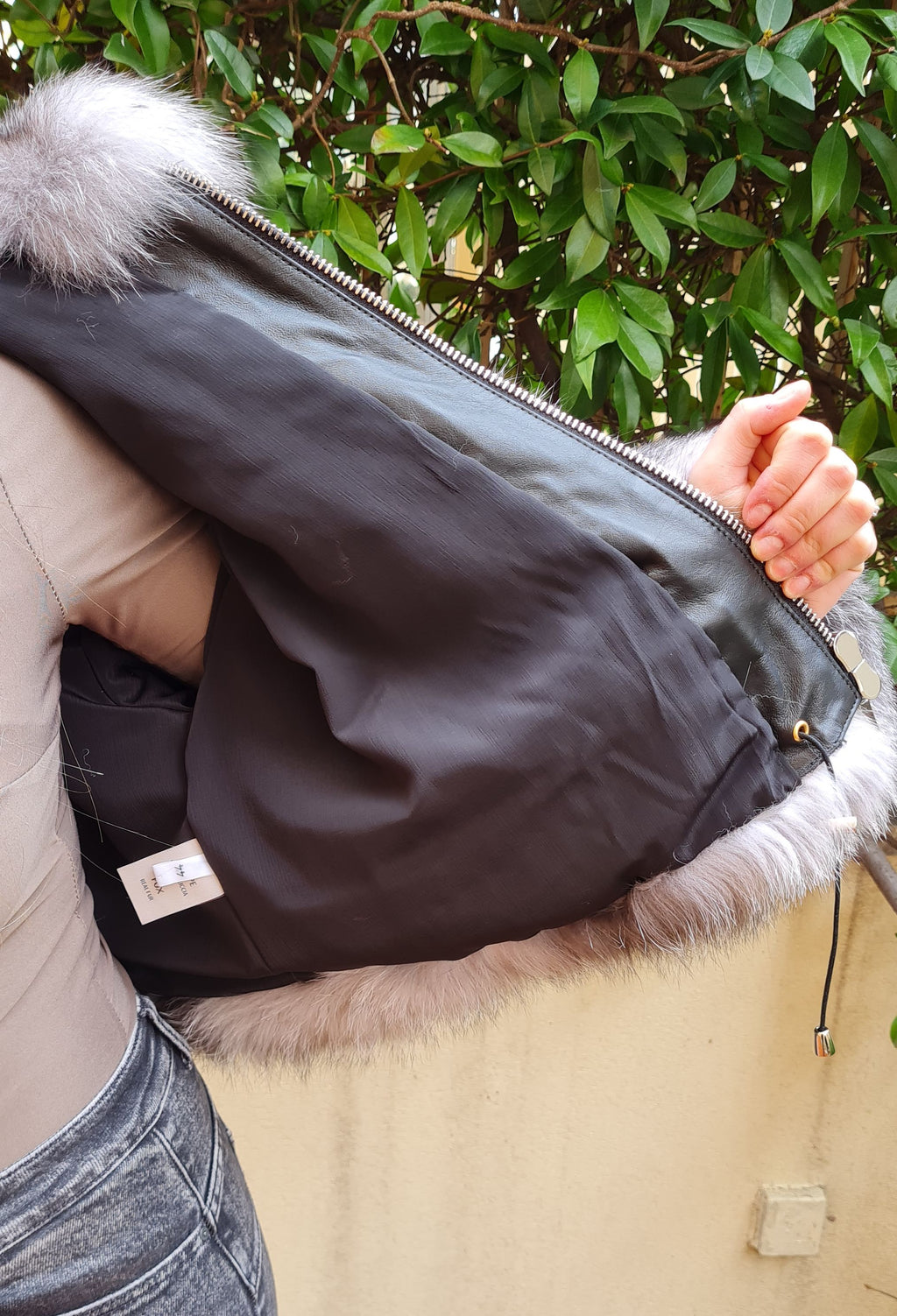 Bomber pelliccia di volpe