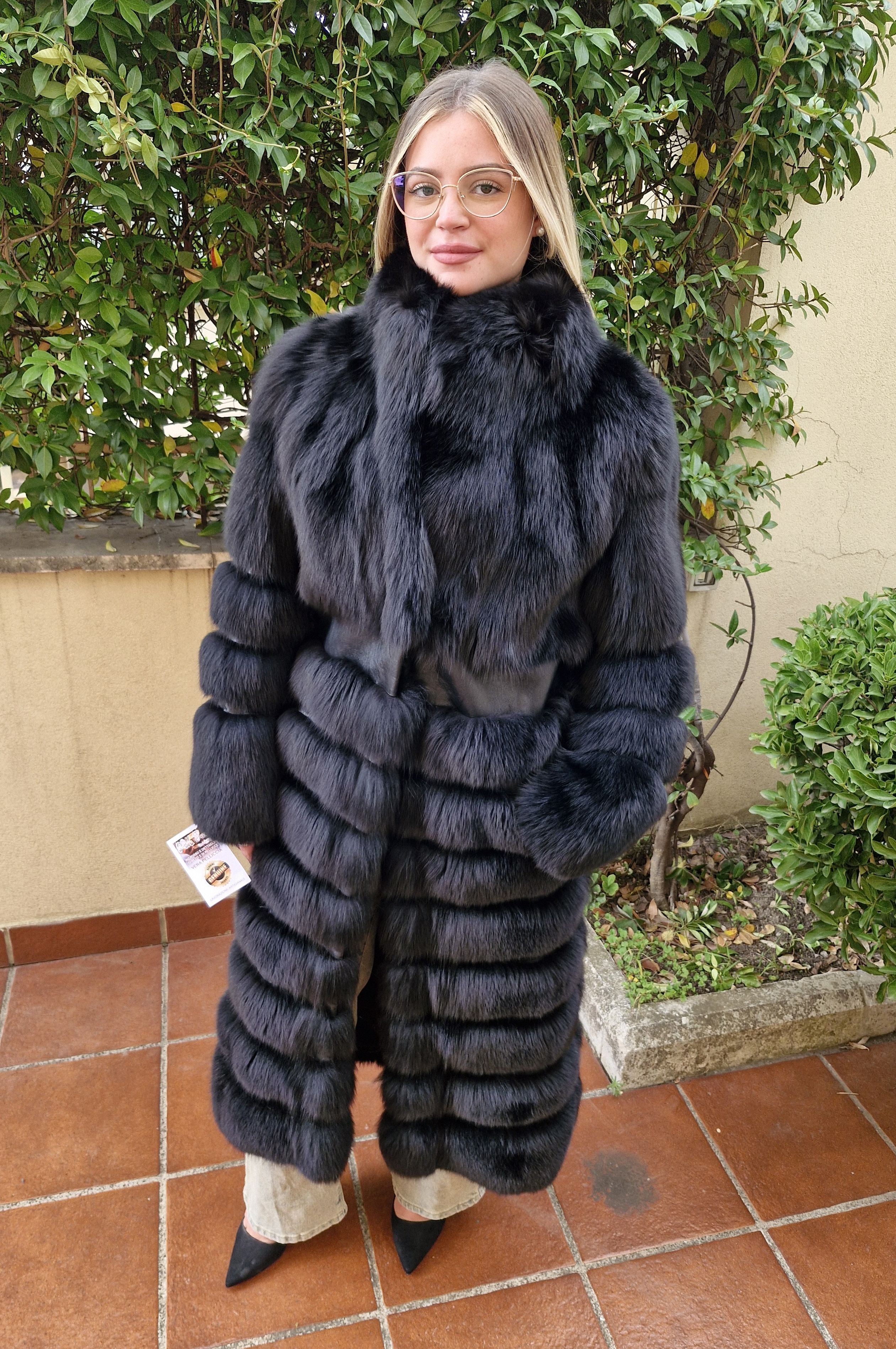 Fox fur coat