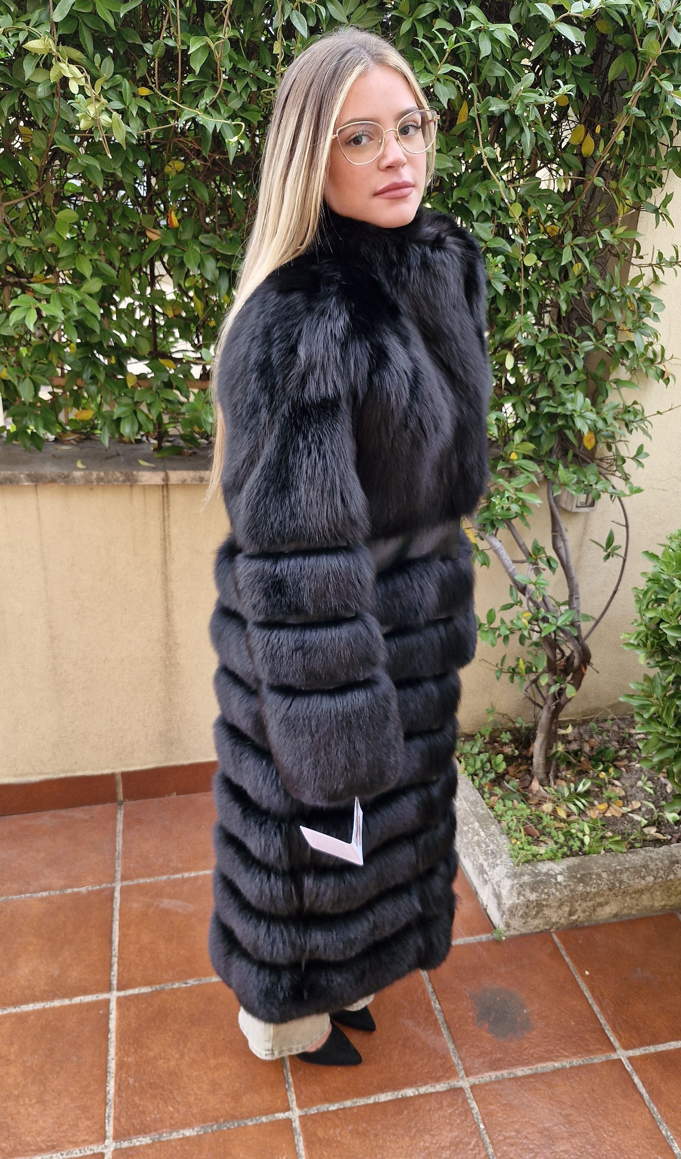 Fox fur coat