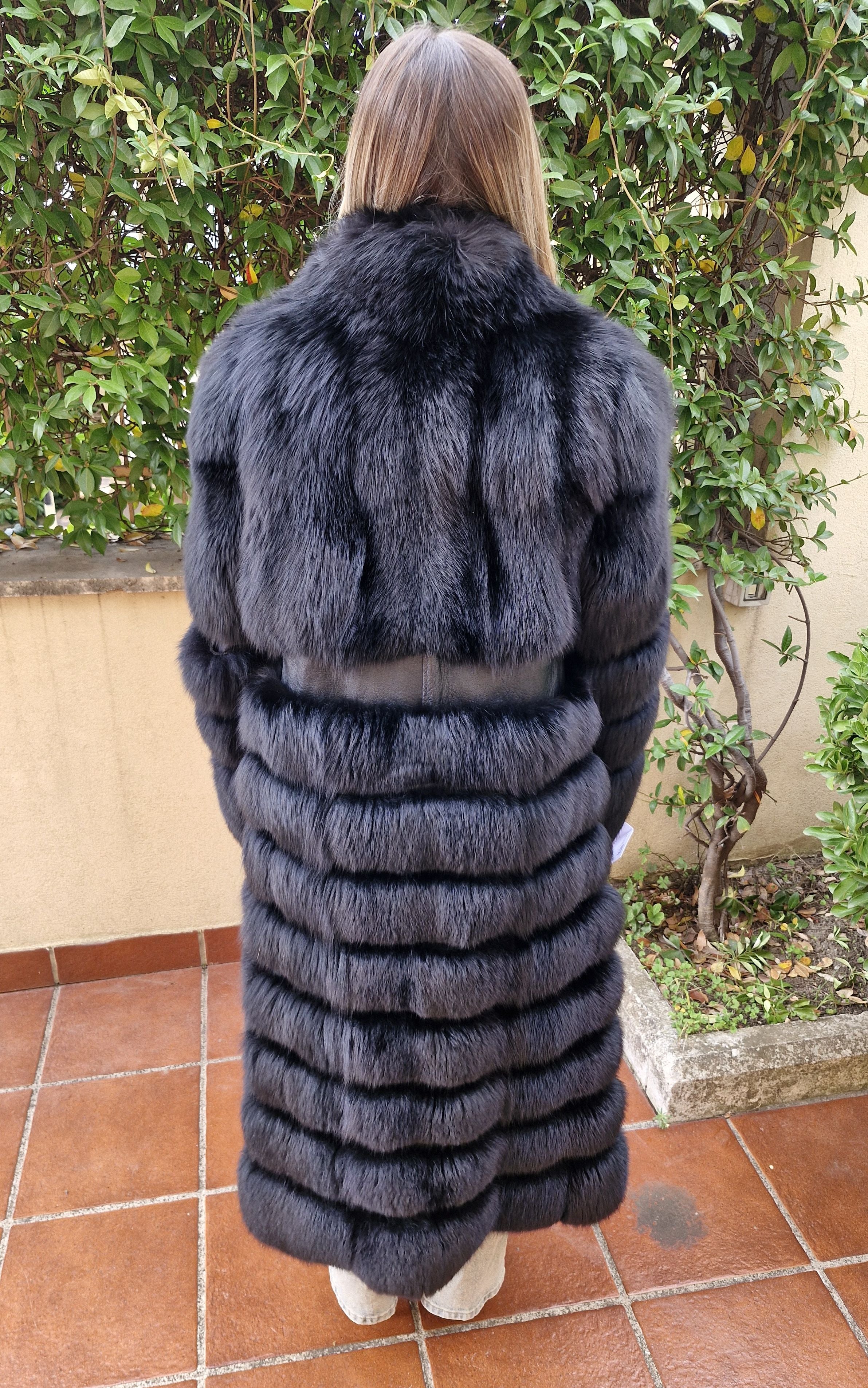 Fox fur coat