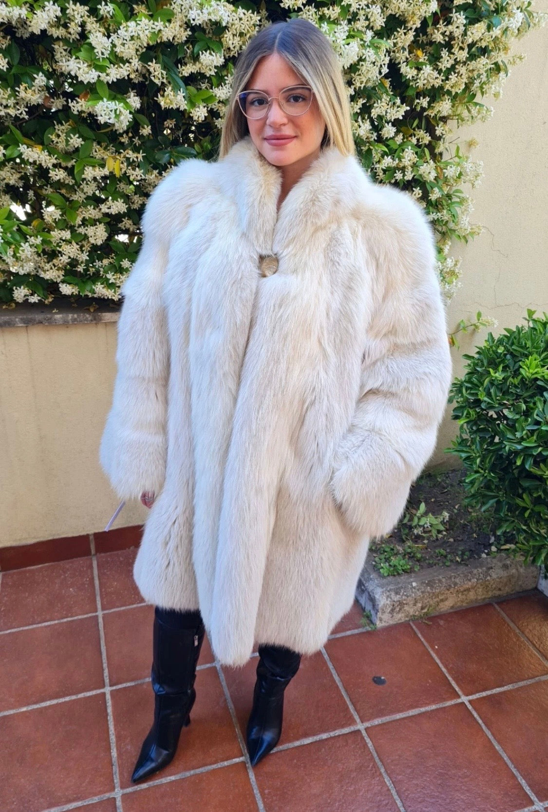 shadow fox fur jacket