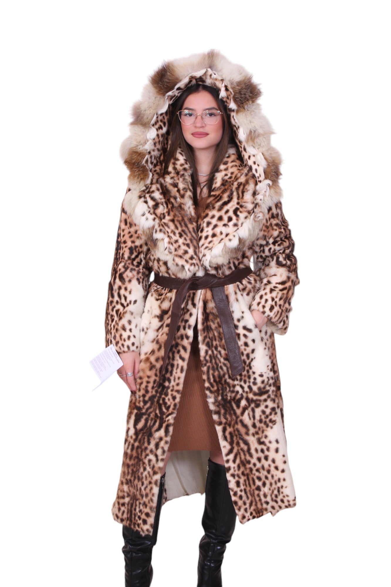 Rabbit fur coat
