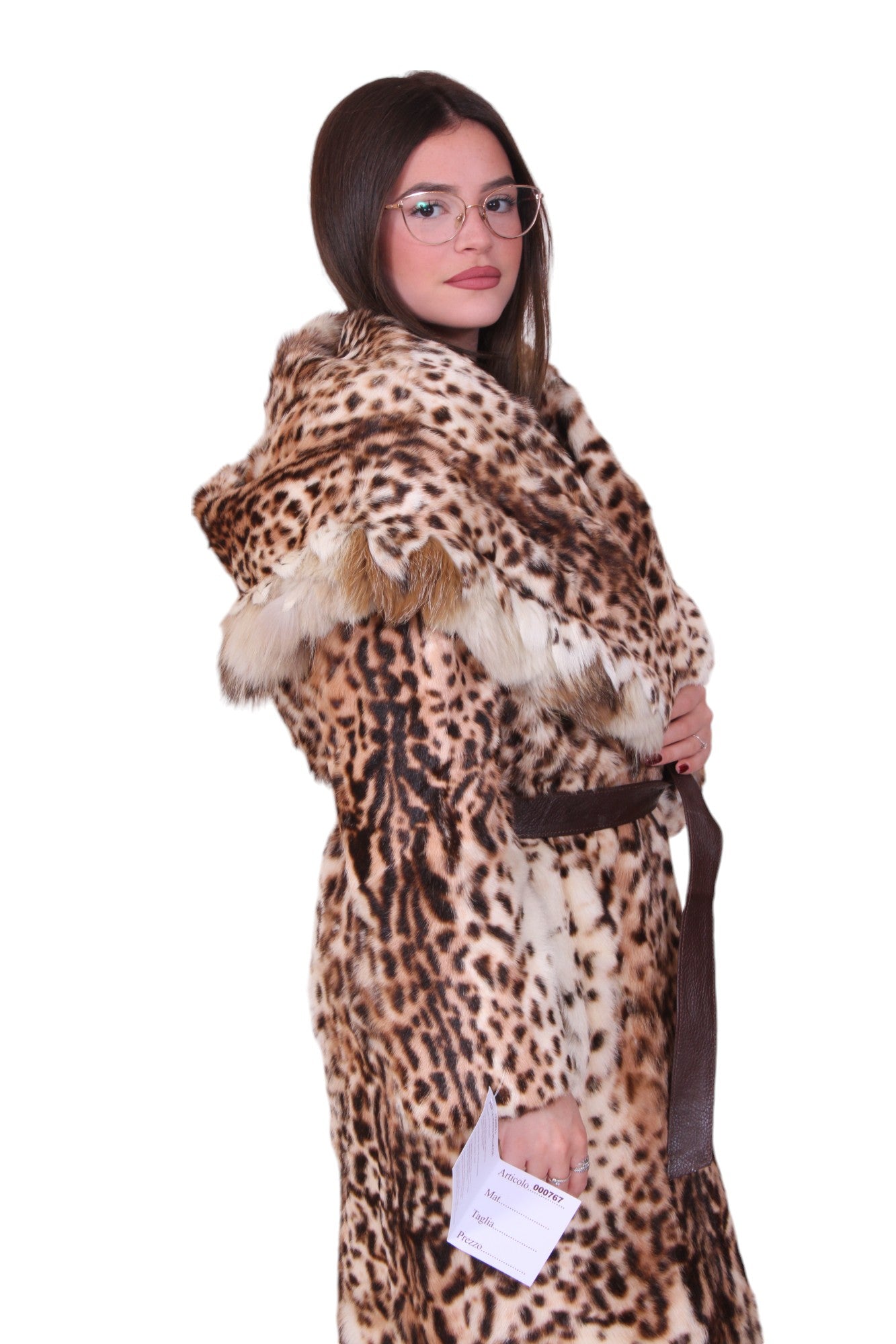 Rabbit fur coat