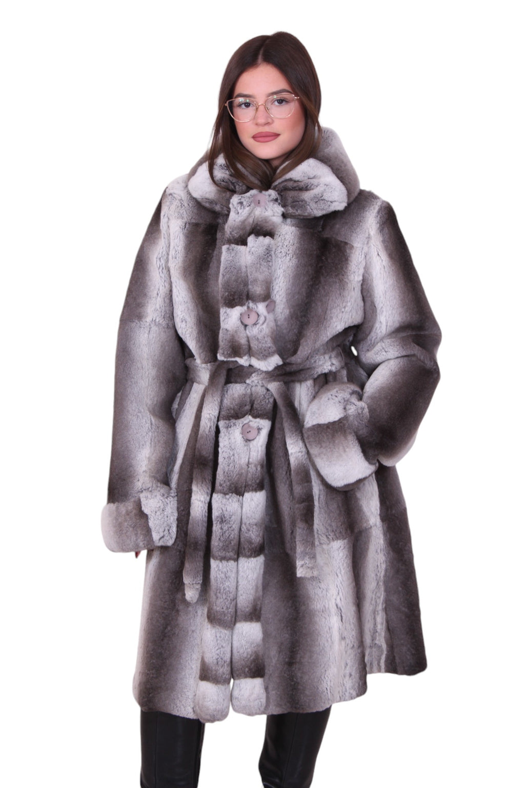 Rex rabbit fur coat