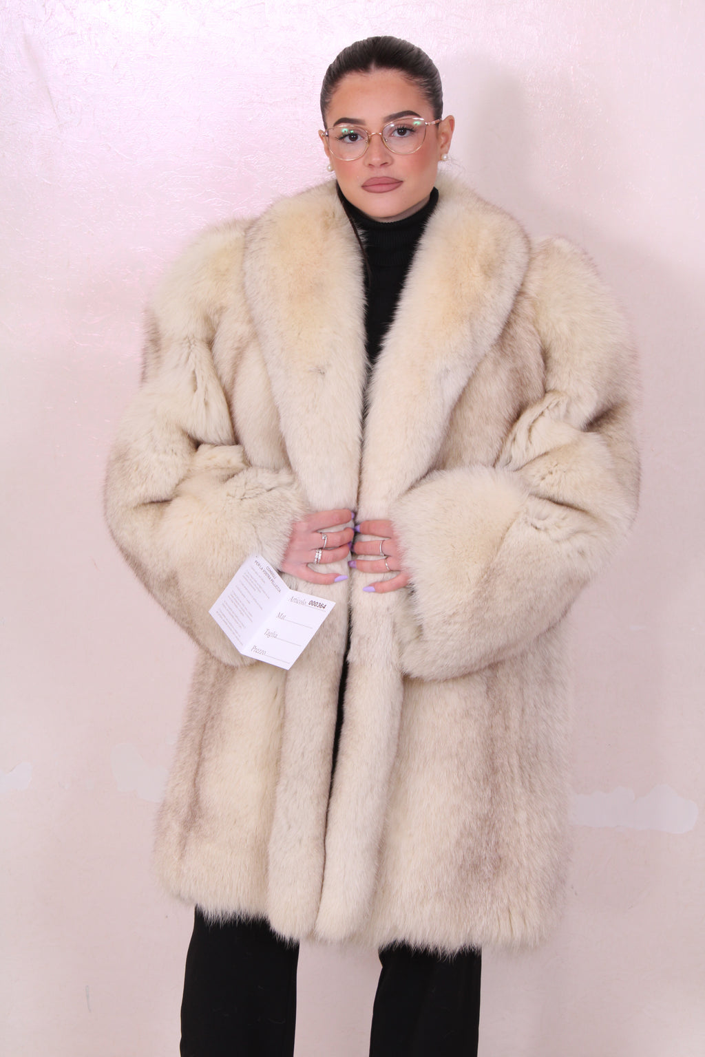 Vintage long fox jacket