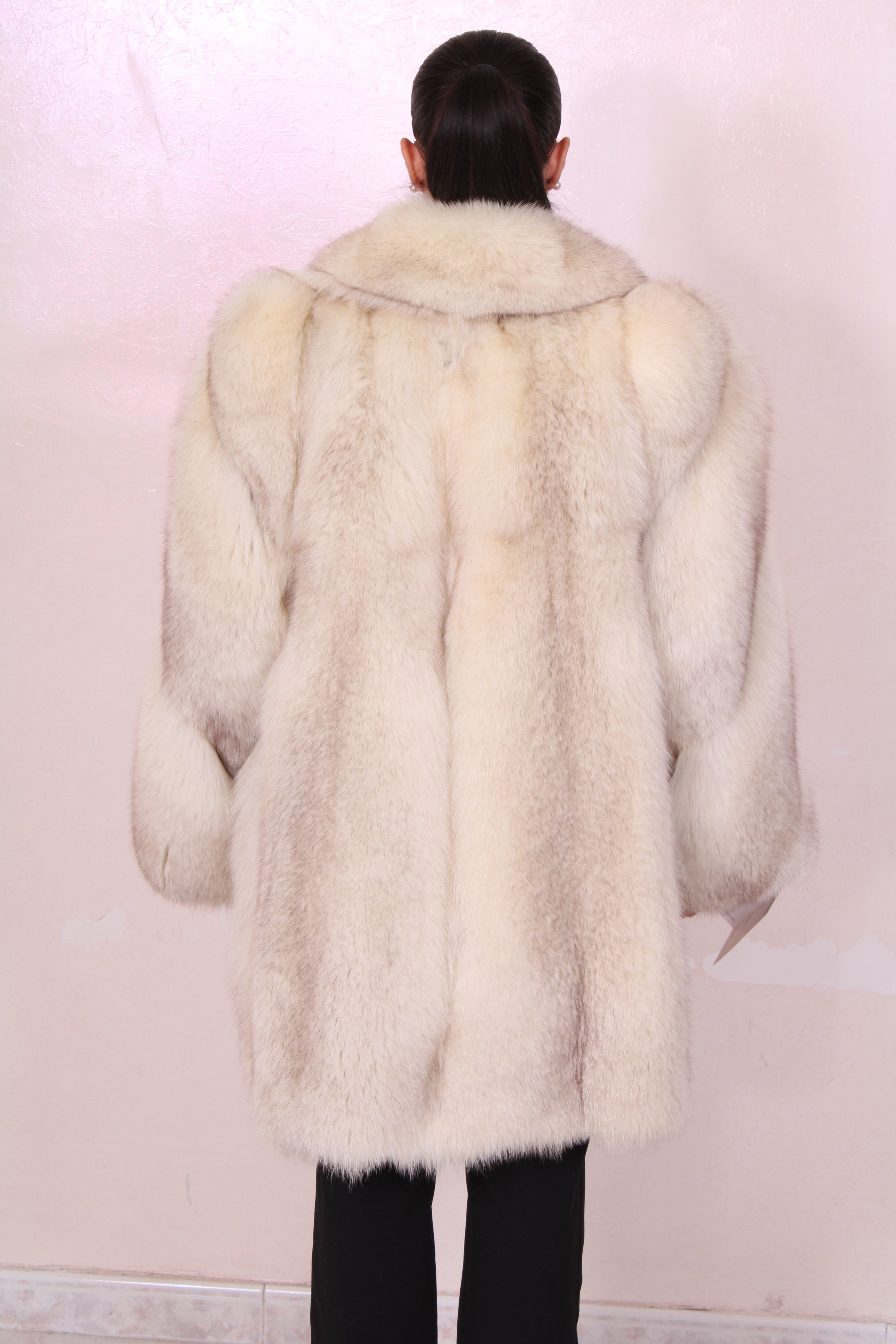 Vintage long fox jacket