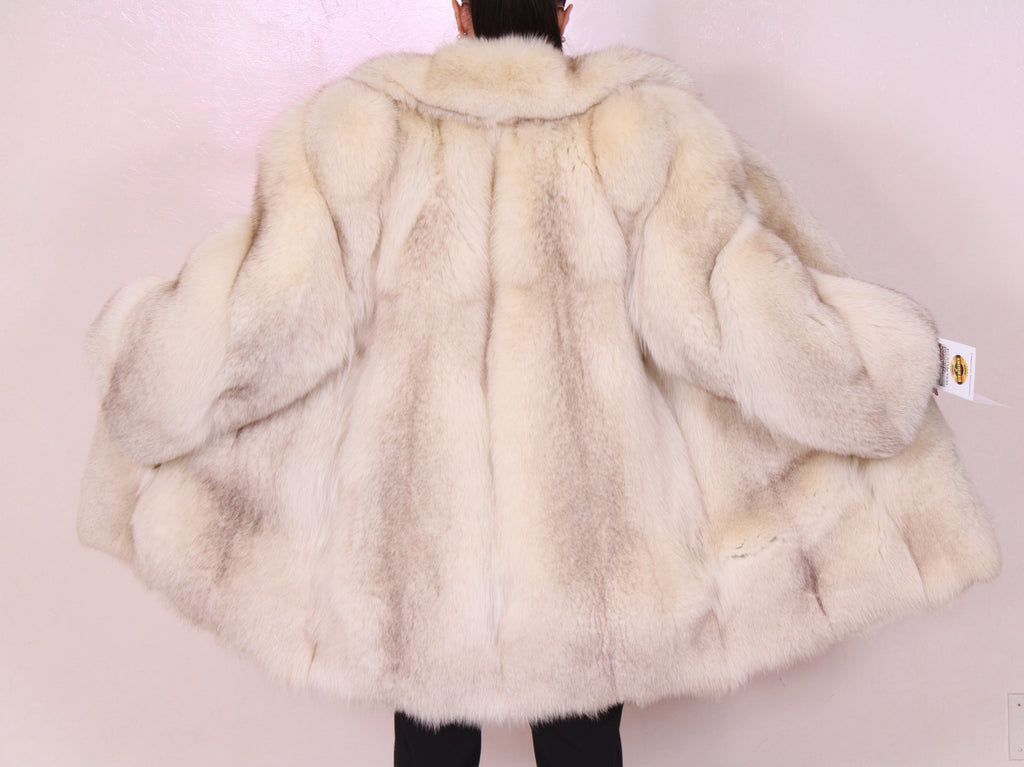 Vintage long fox jacket