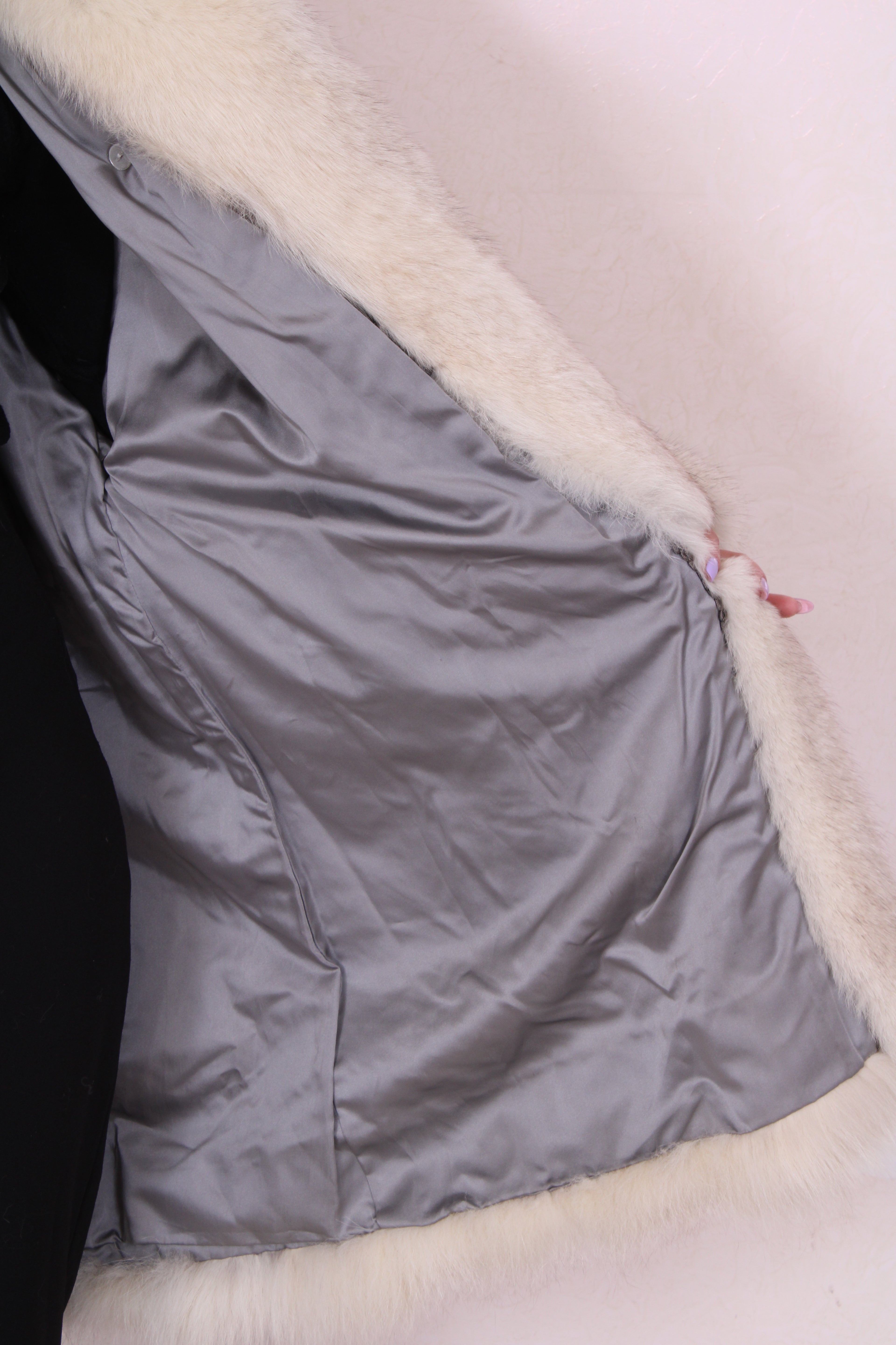 Vintage long fox jacket