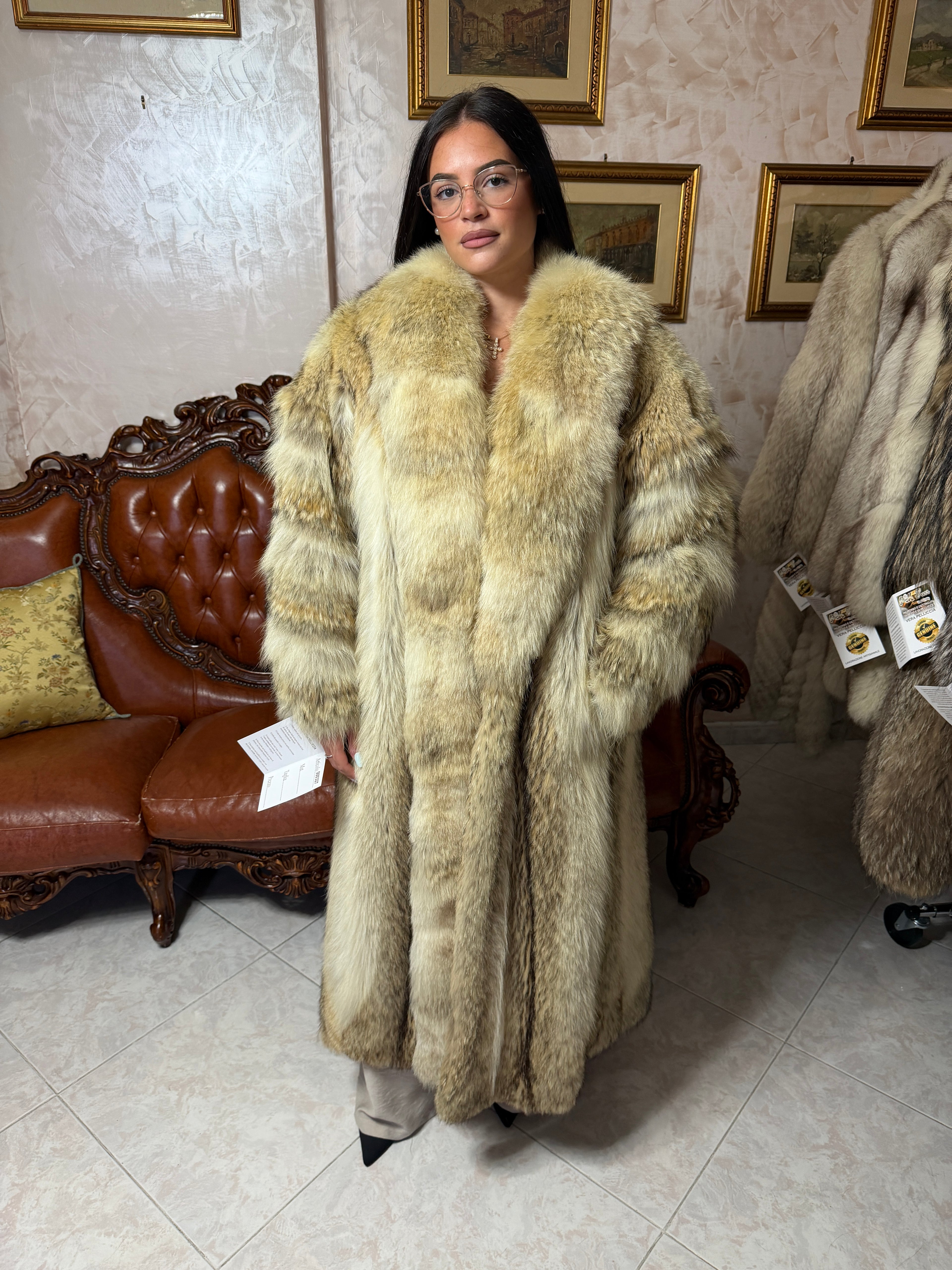 Coyote fur coat