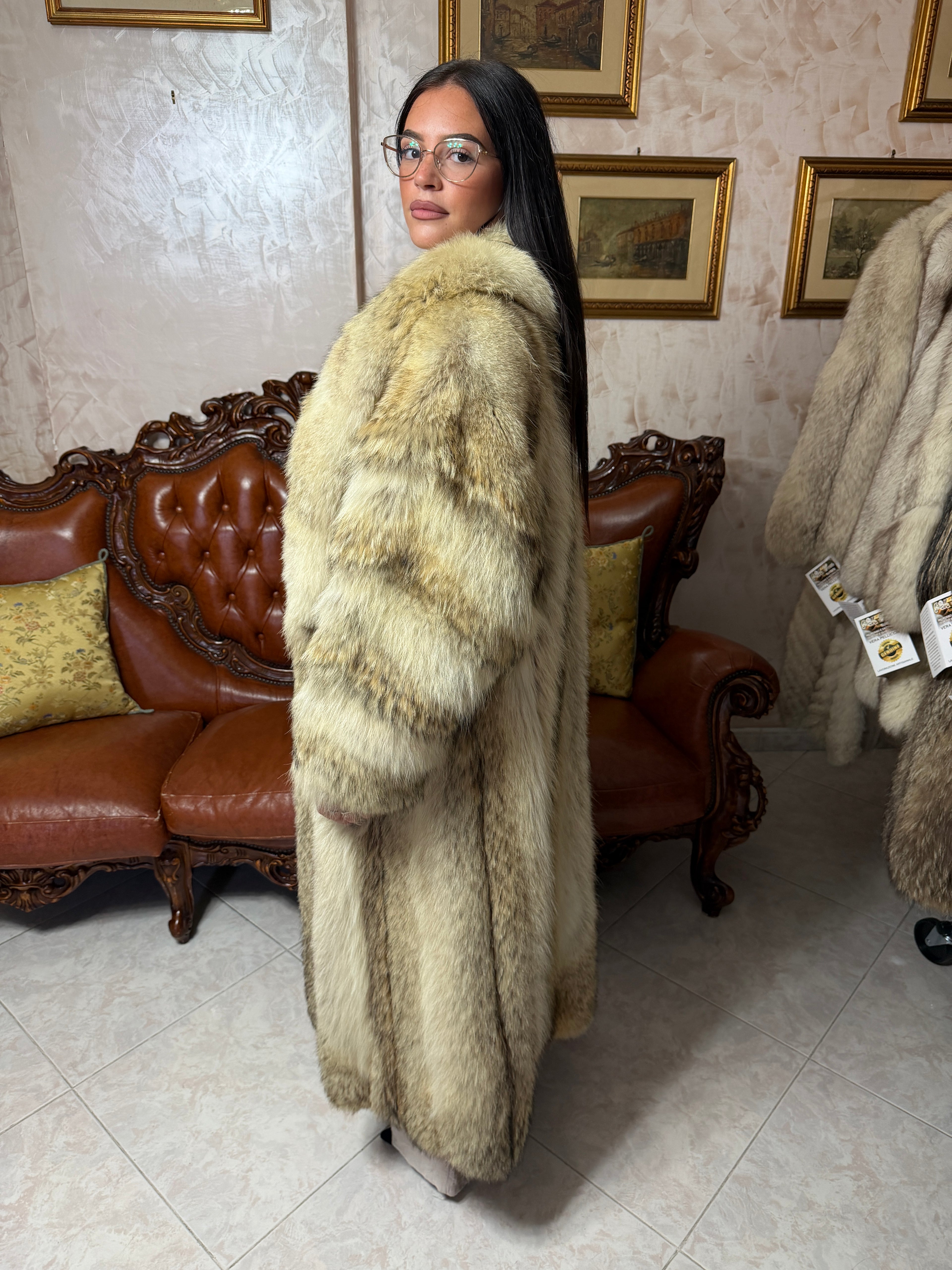 Coyote fur coat