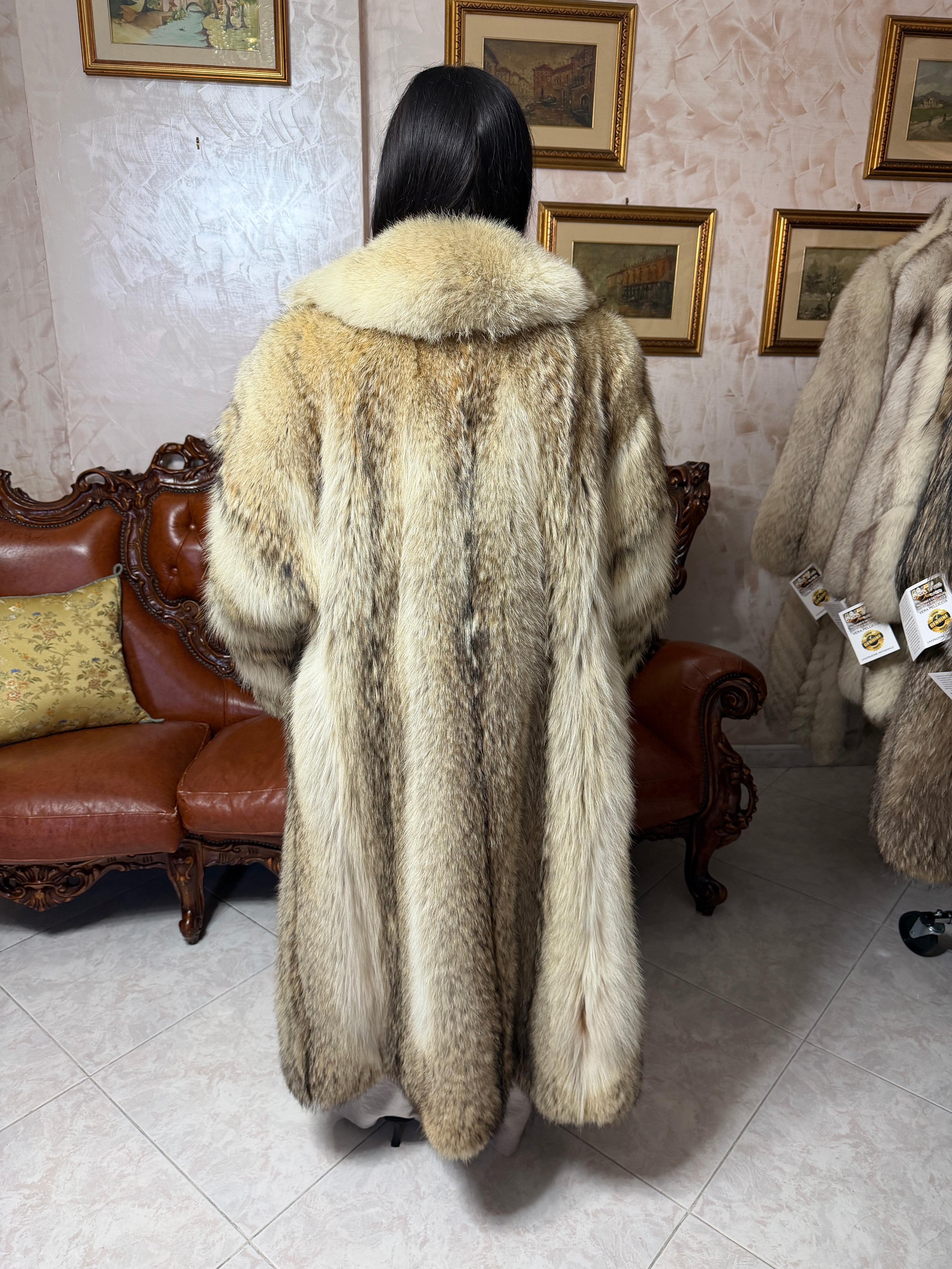 Coyote fur coat