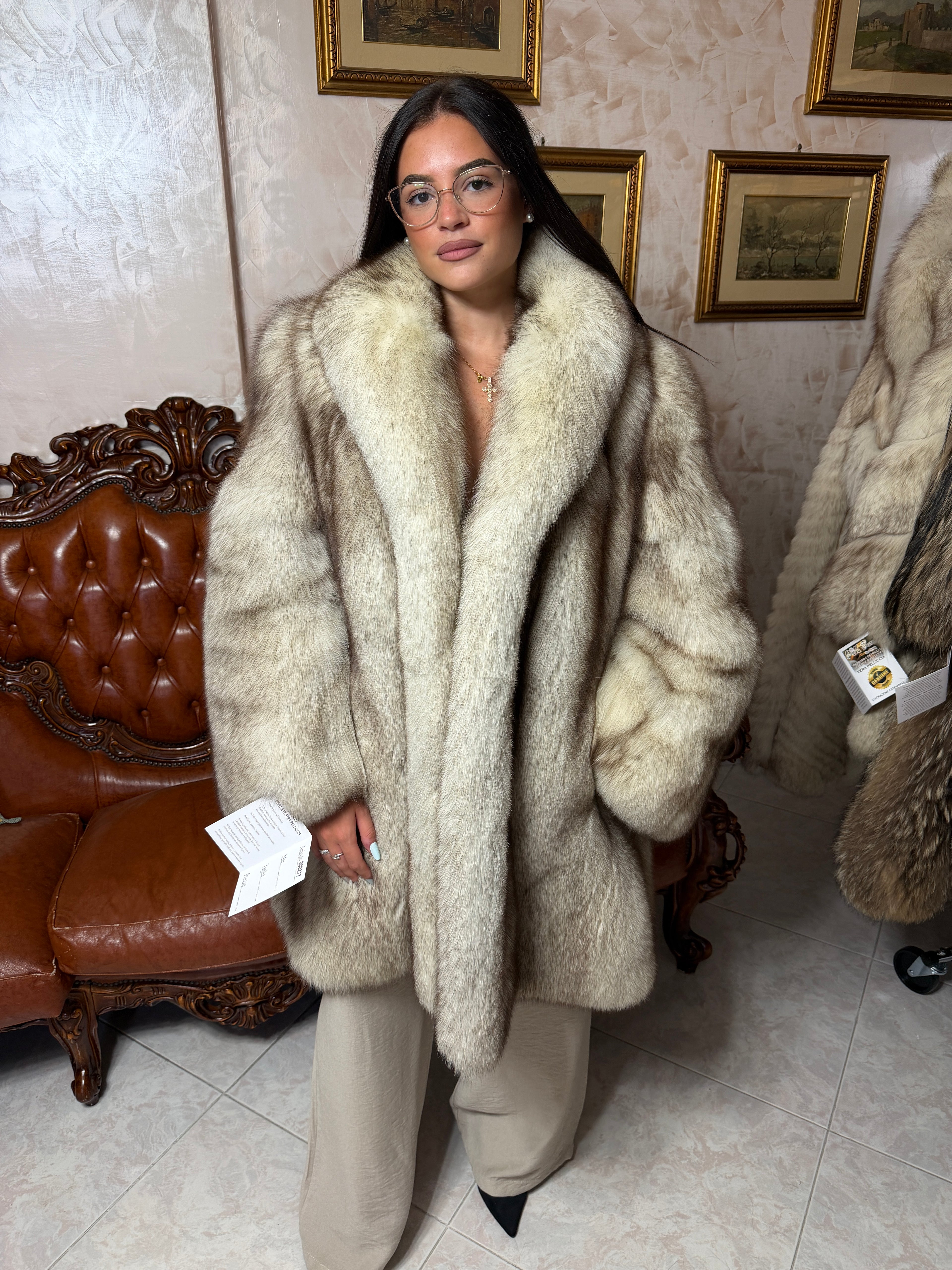 Giacca pelliccia di volpe