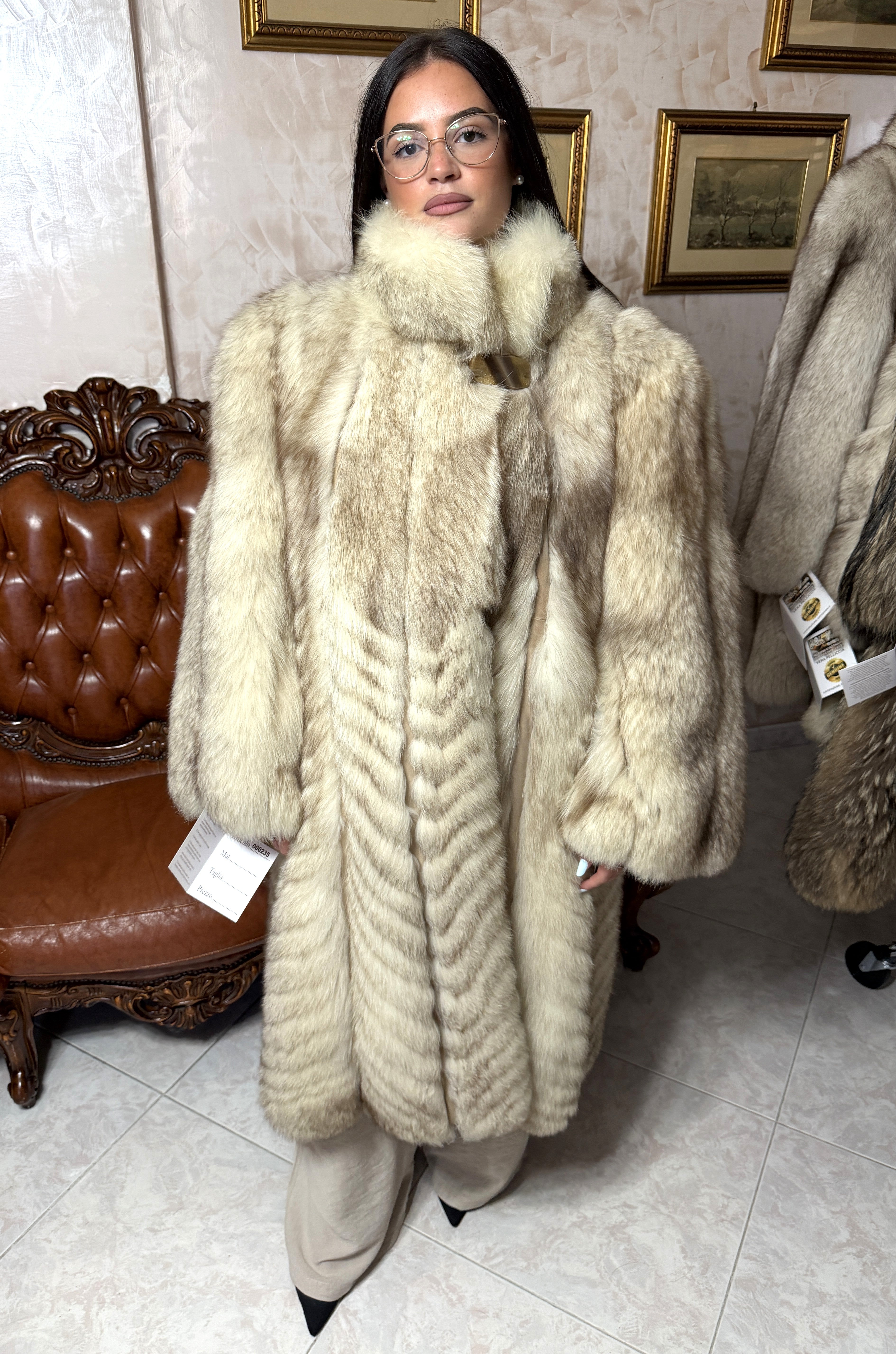 Fox fur coat