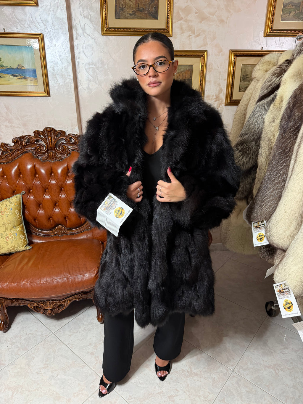 Fox fur jacket