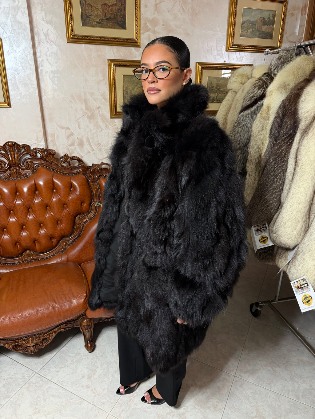 Fox fur jacket