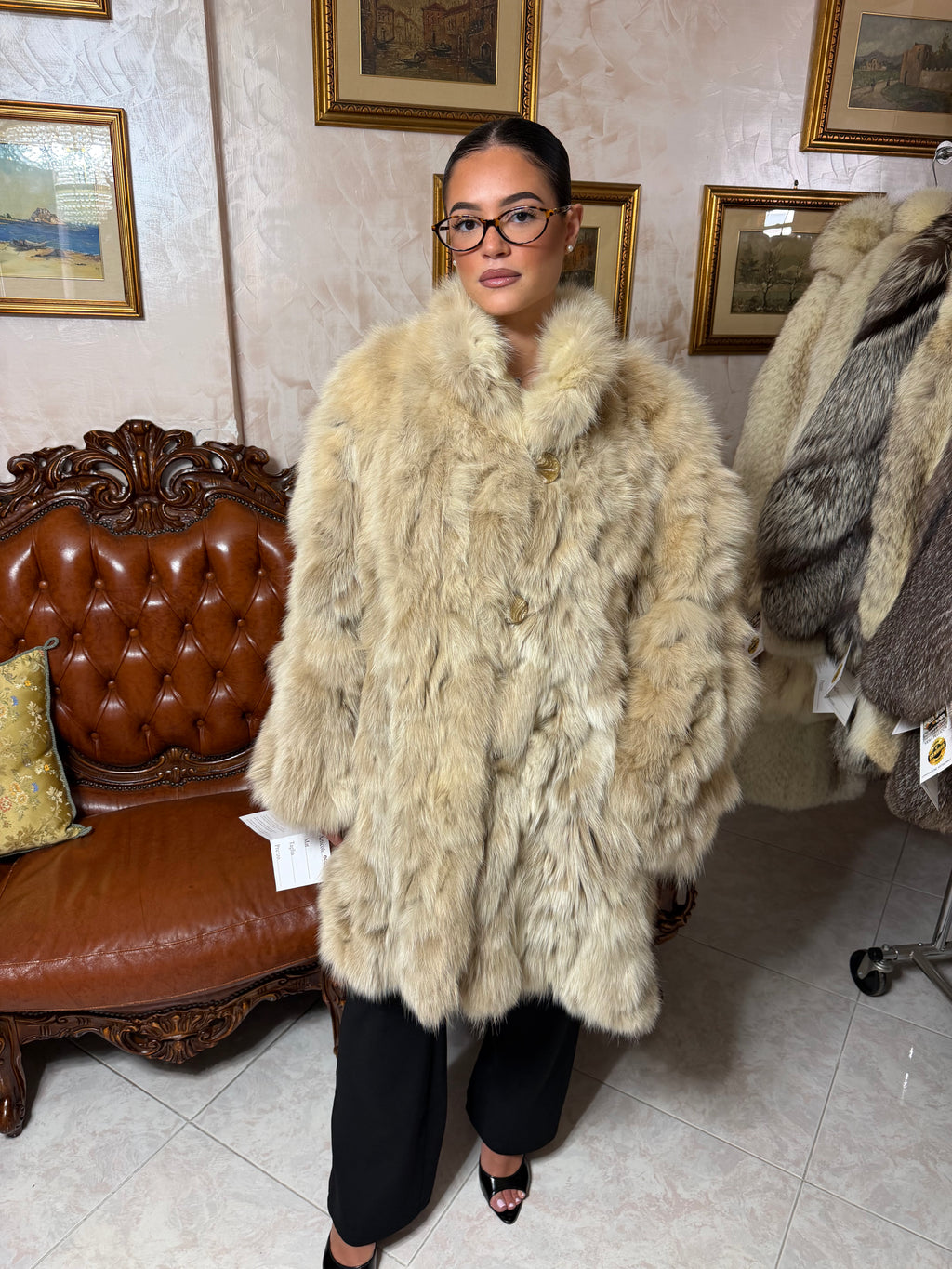 Fox fur jacket