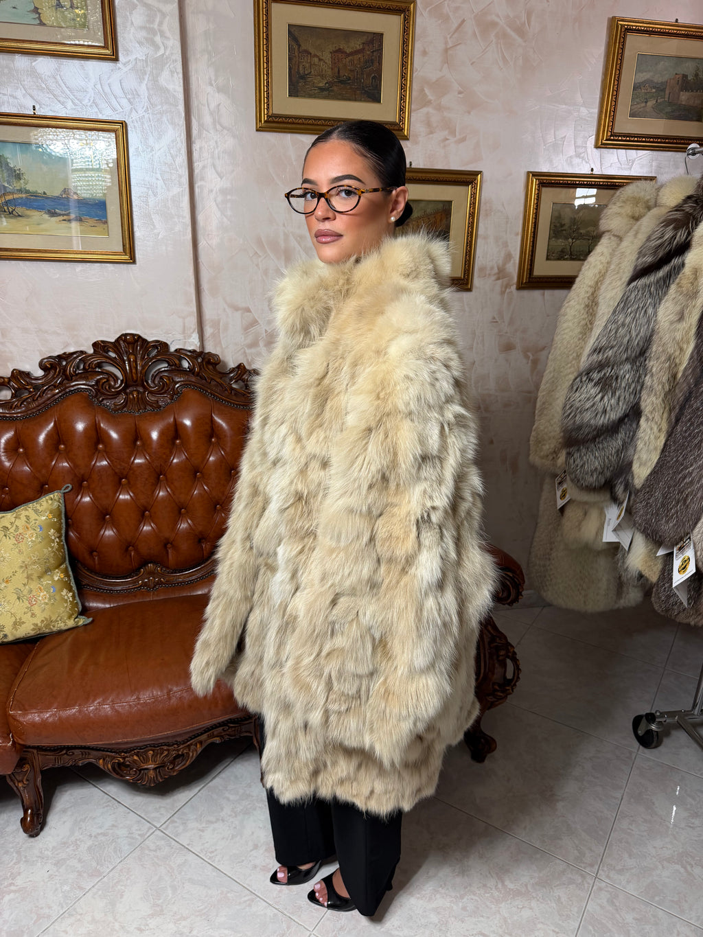 Fox fur jacket