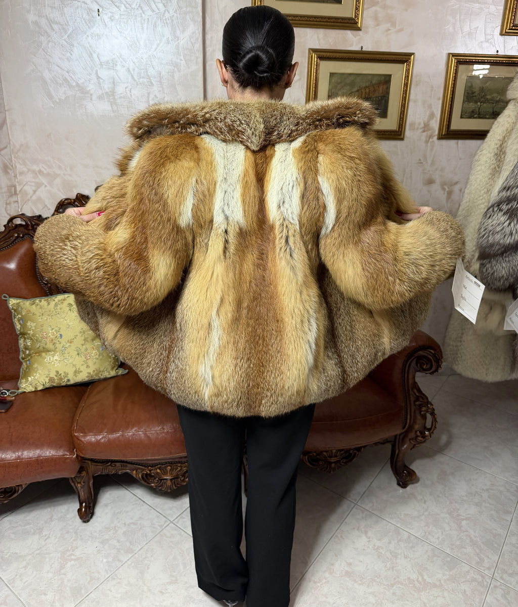 Giacca pelliccia di volpe vintage