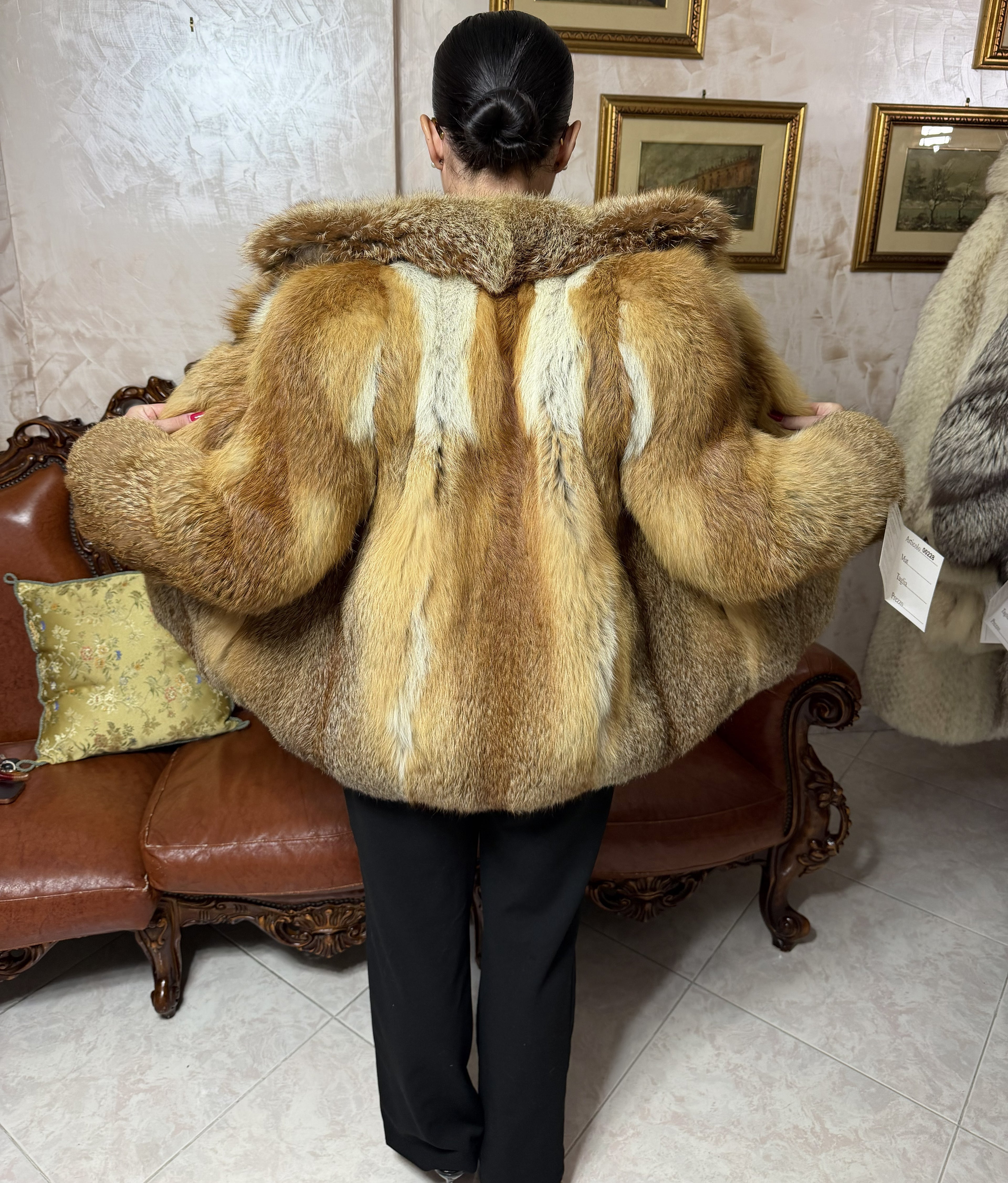 Giacca pelliccia di volpe vintage