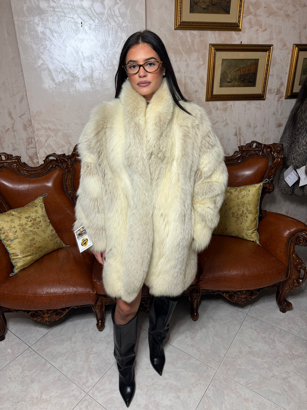 Giacca pelliccia volpe