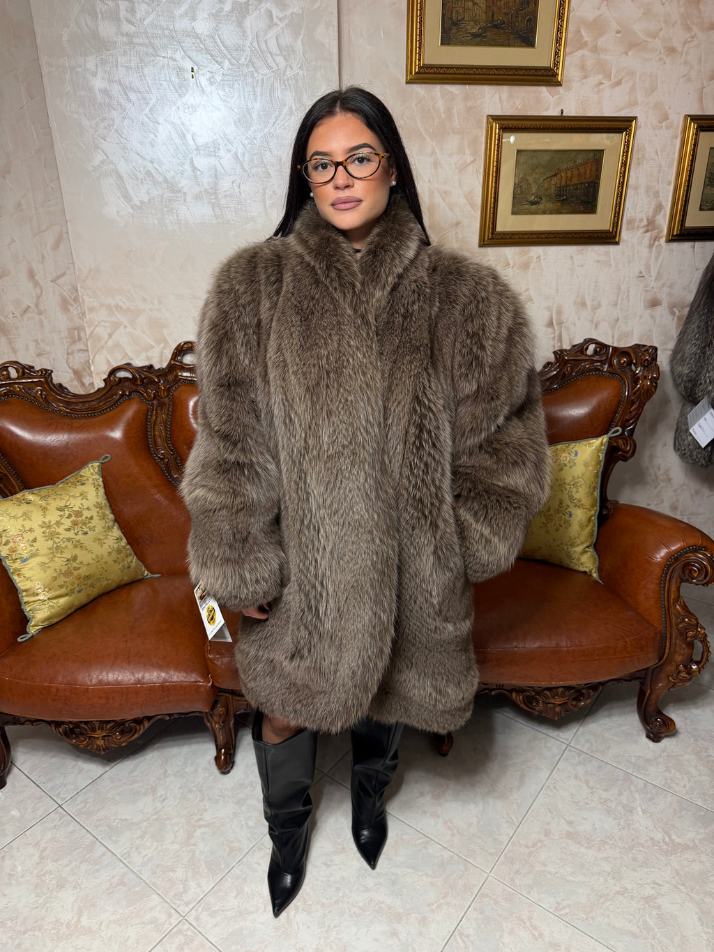 Fox fur jacket