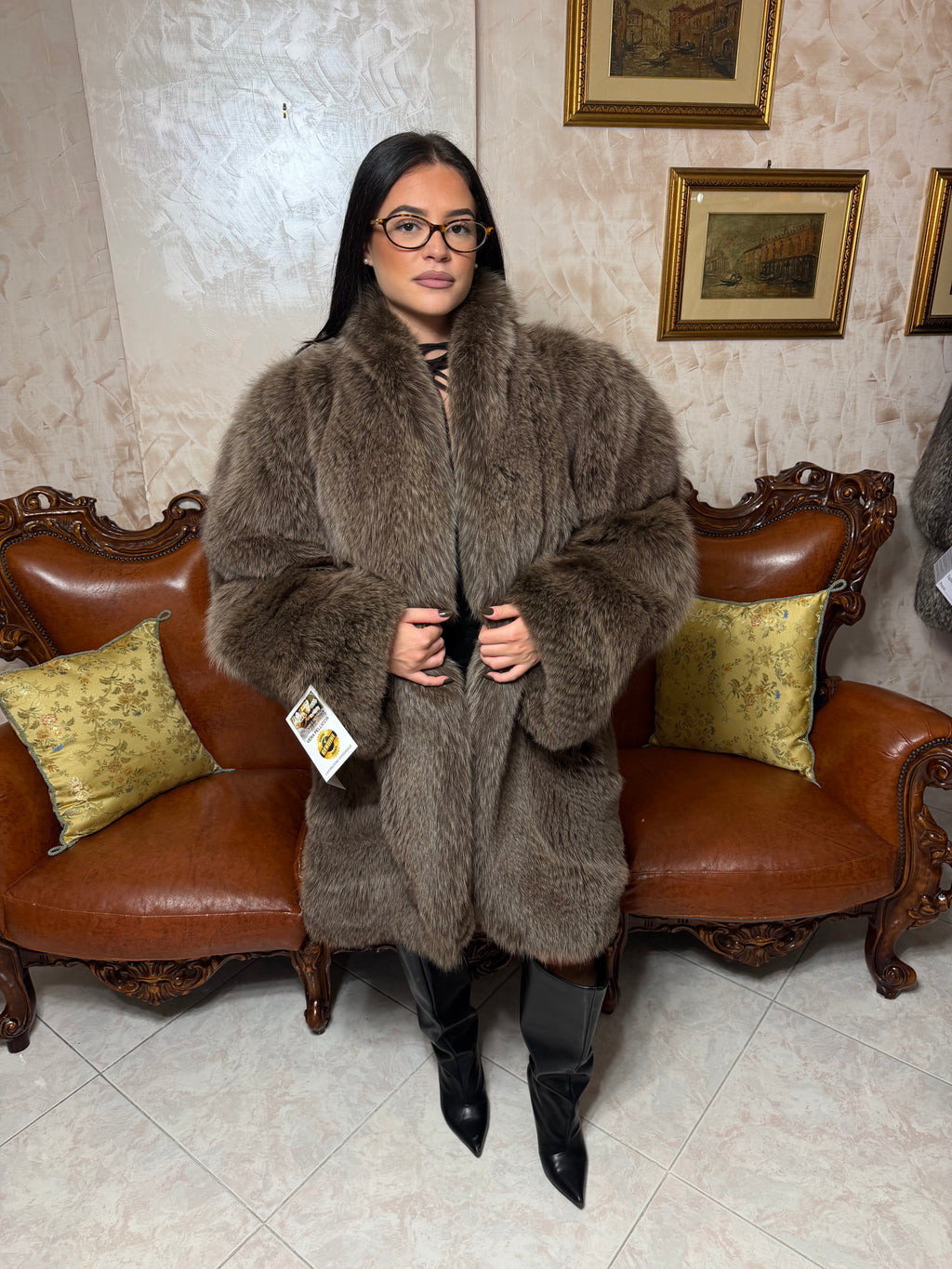Fox fur jacket