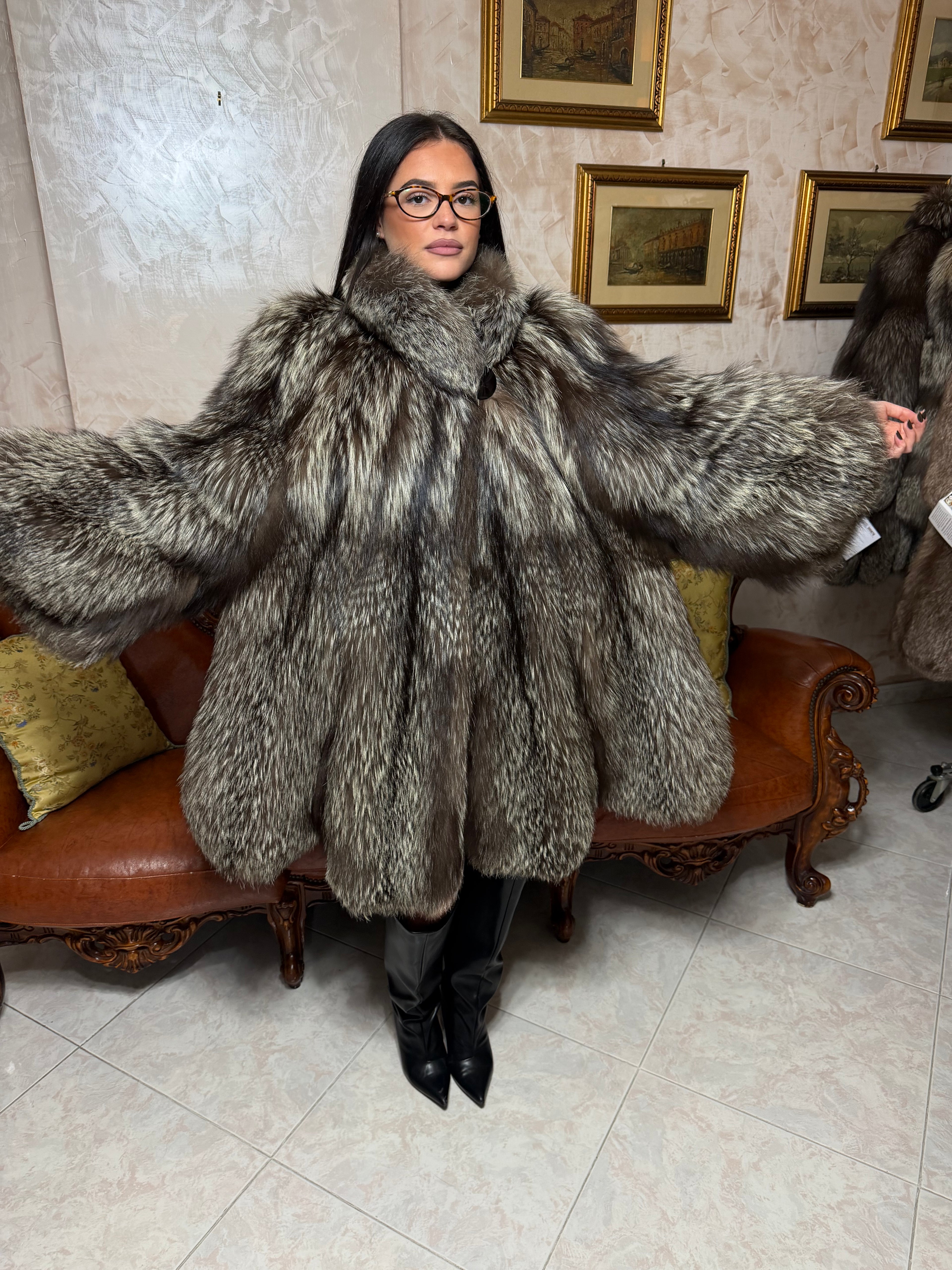 Fox fur jacket