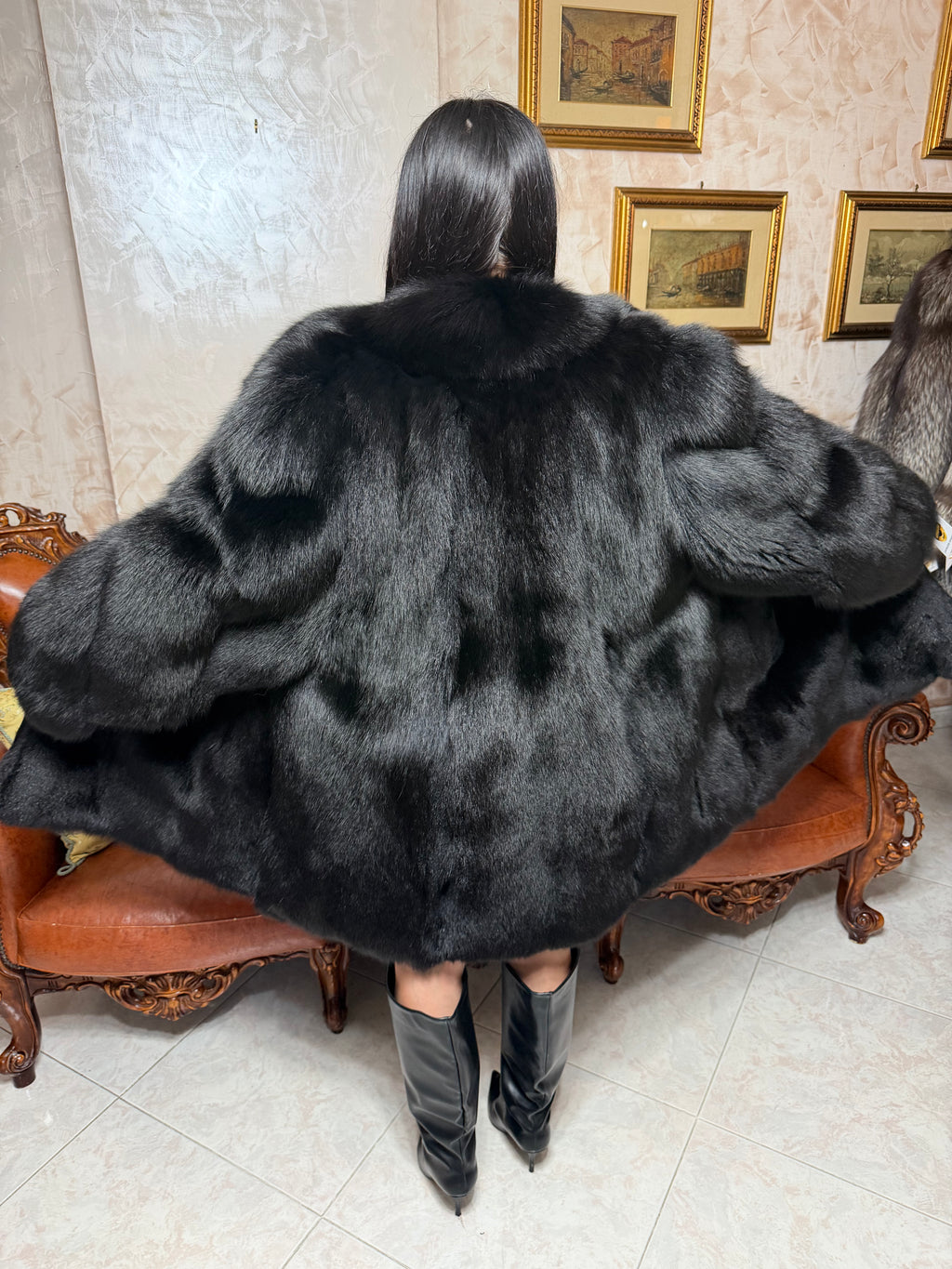 Fox fur jacket