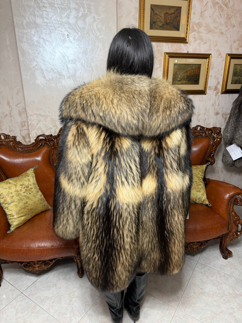 Pelzjacke aus Marderhund
