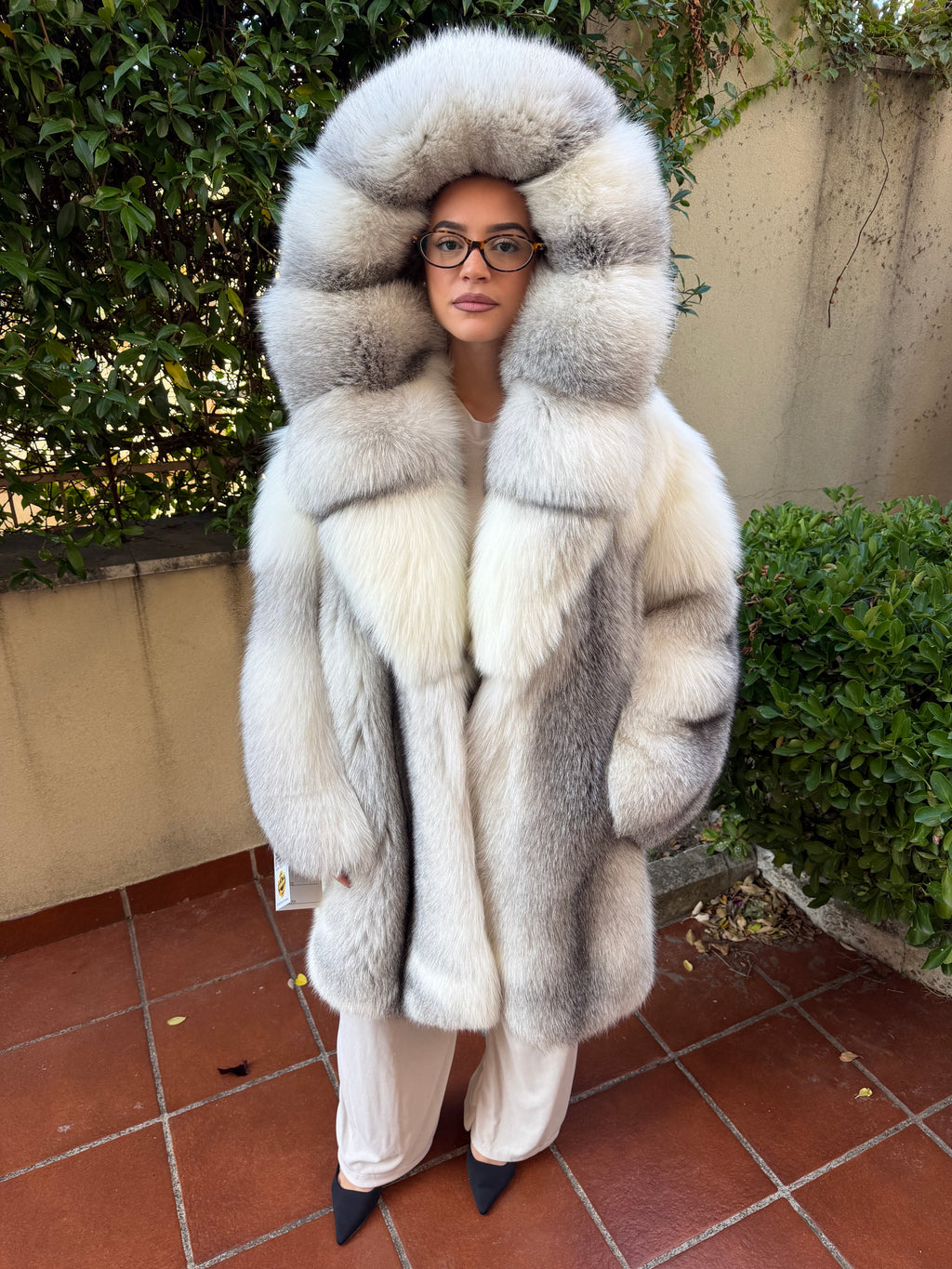 Pelzjacke aus goldenem Fuchsfell