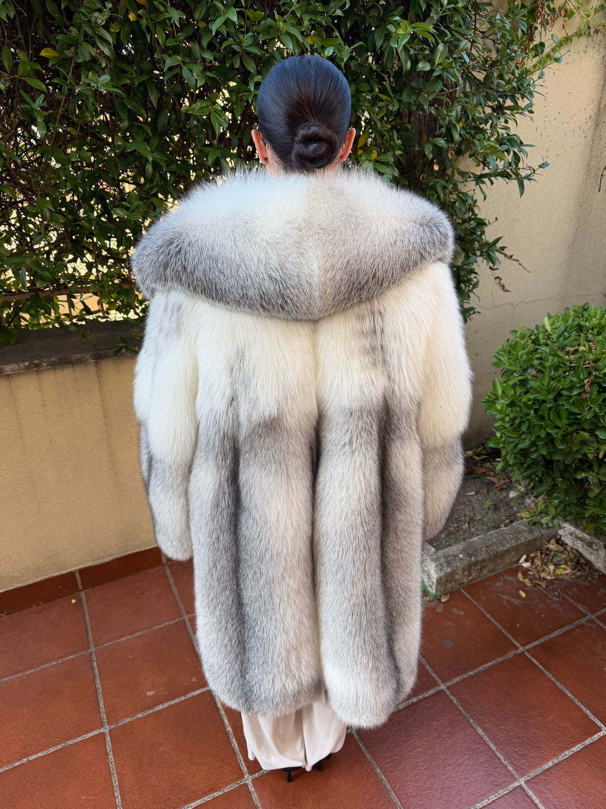 Veste en fourrure de renard neuve
