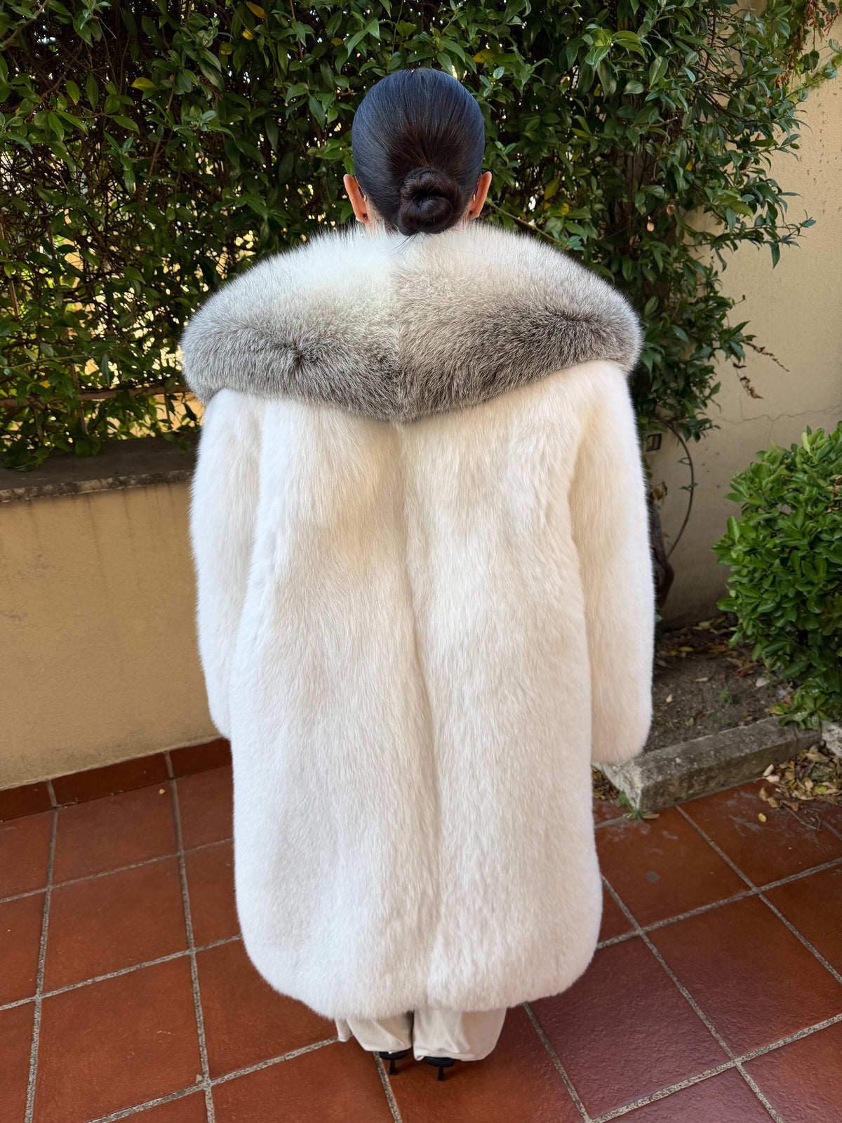 Veste en fourrure de renard neuve