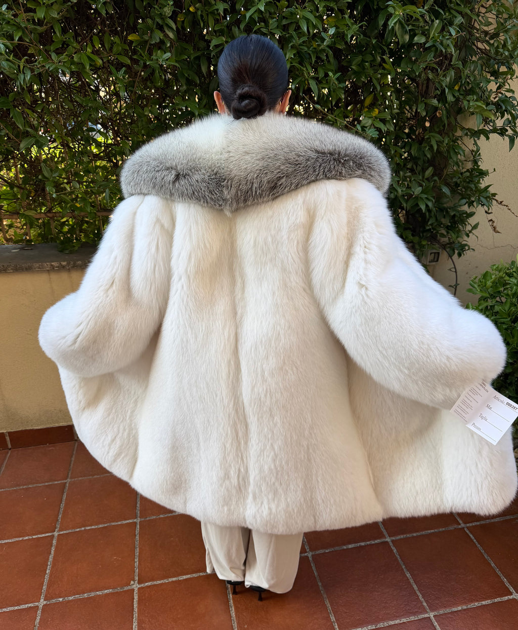 Veste en fourrure de renard neuve