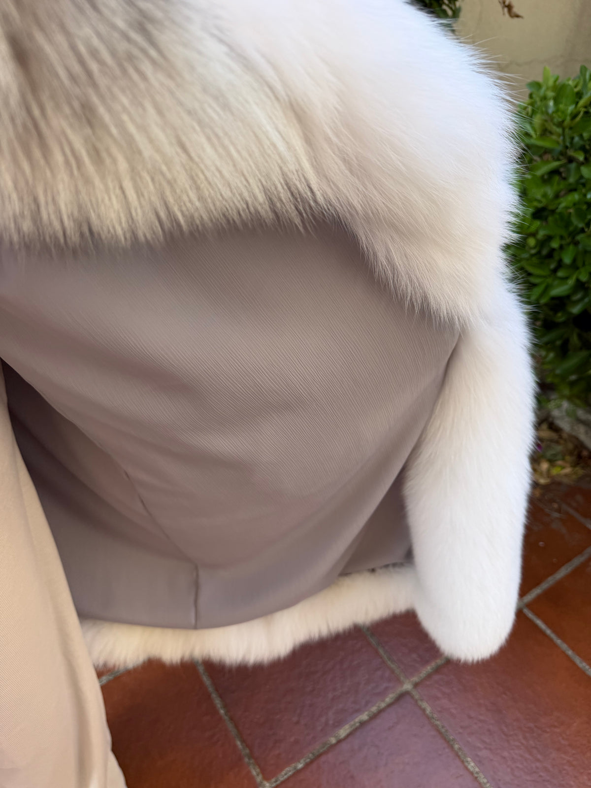 Veste en fourrure de renard neuve