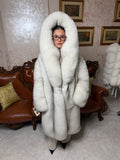 Veste en fourrure de renard doré