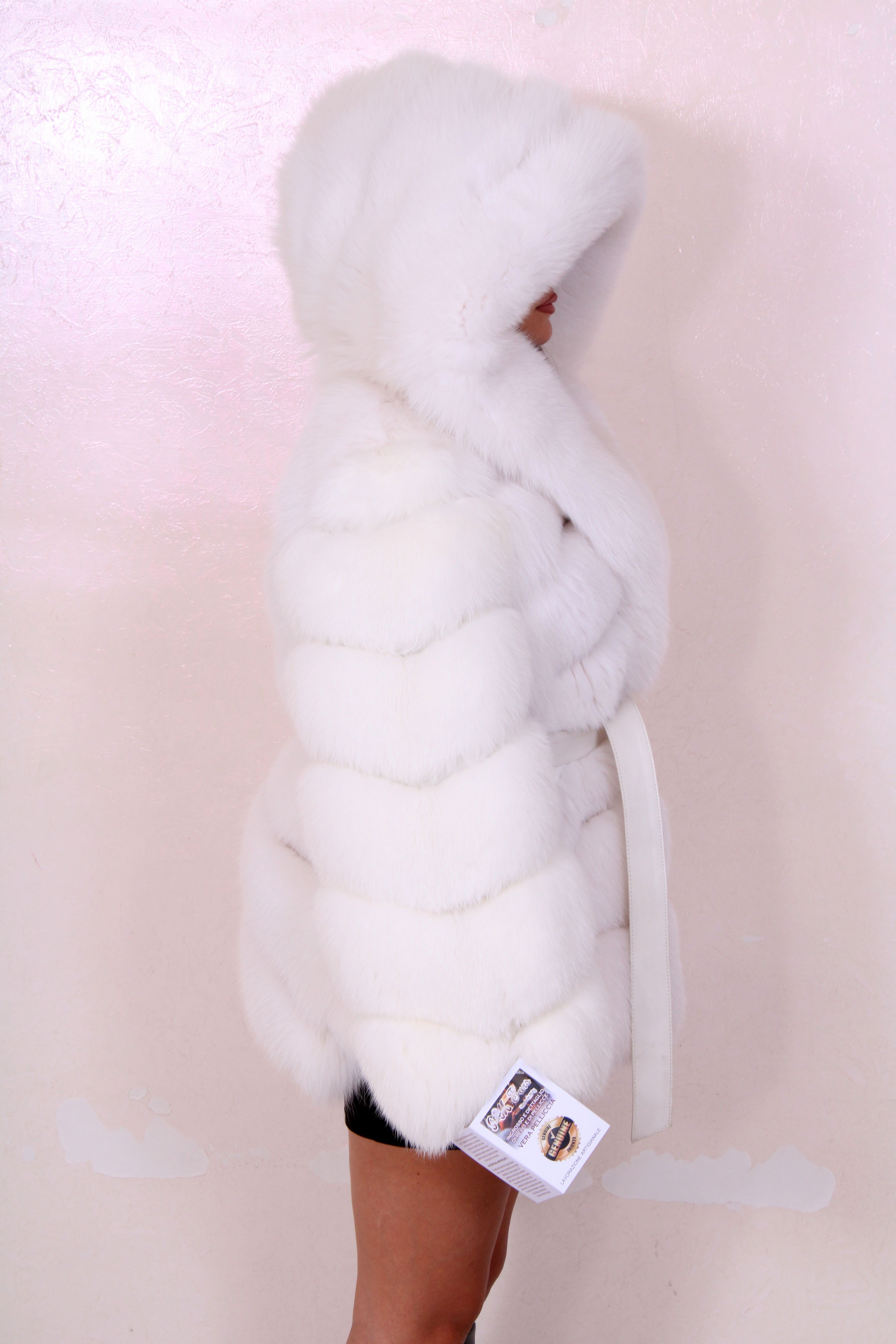 Shadow fox fur jacket