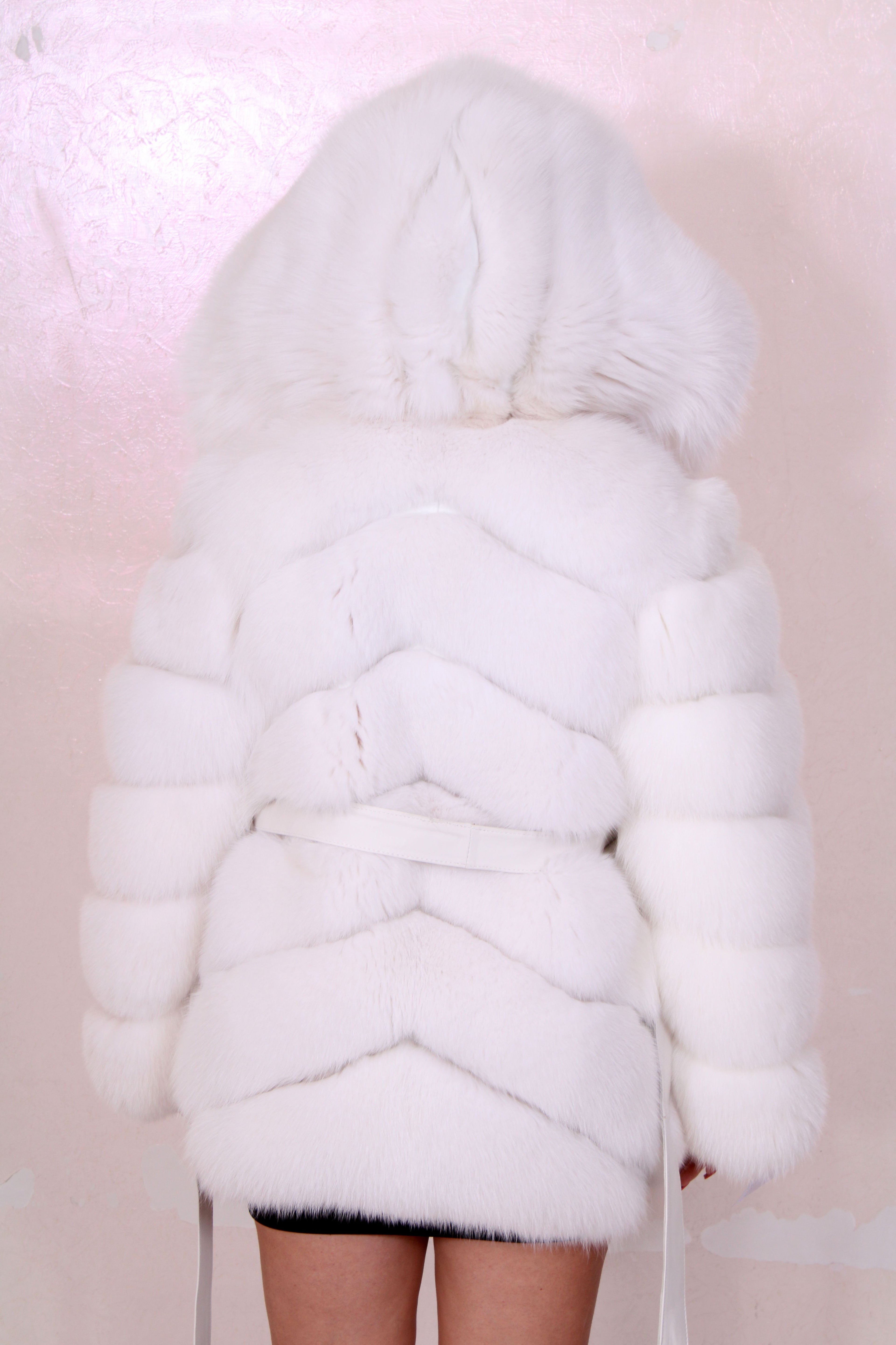 Shadow fox fur jacket
