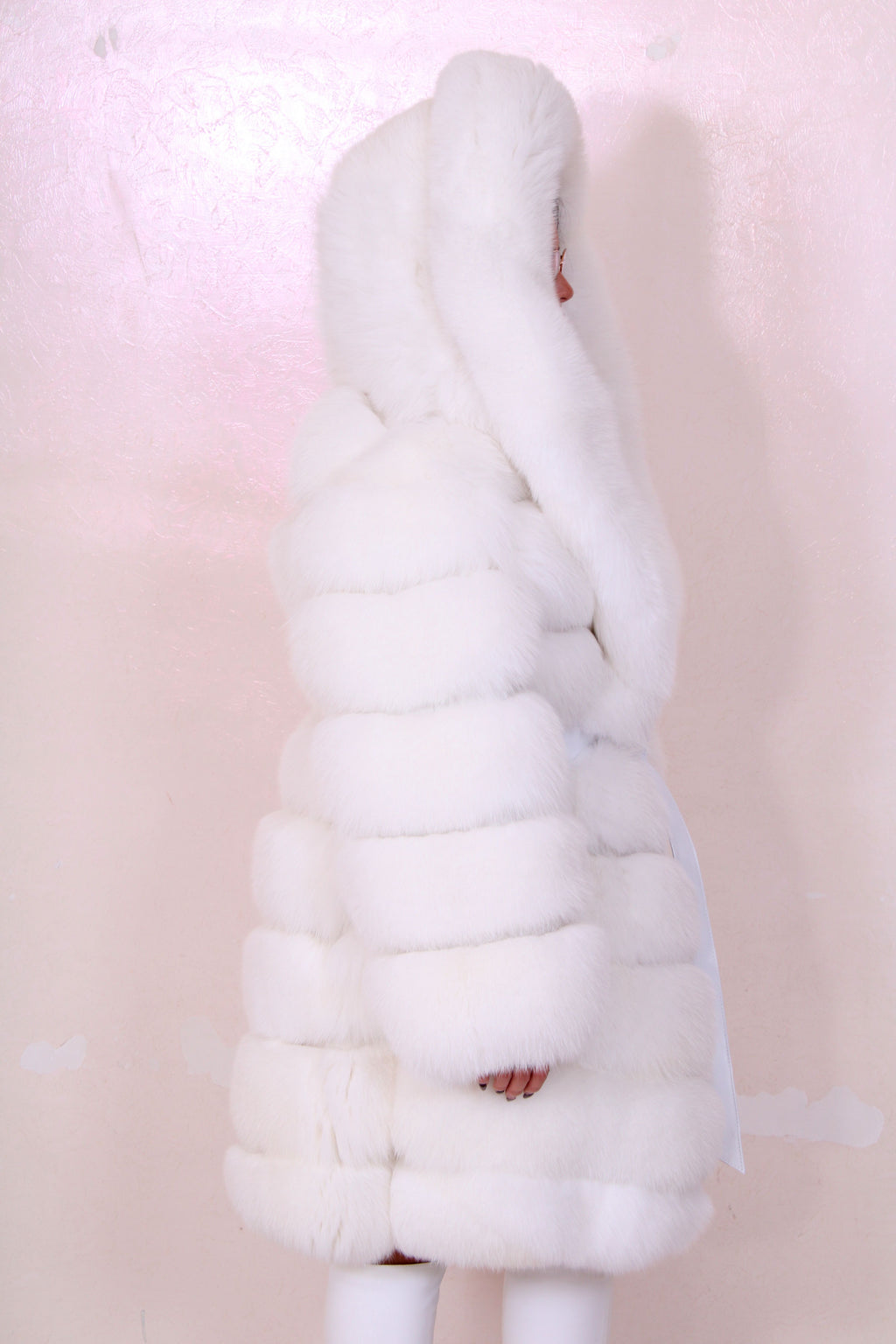 Shadow fox fur jacket