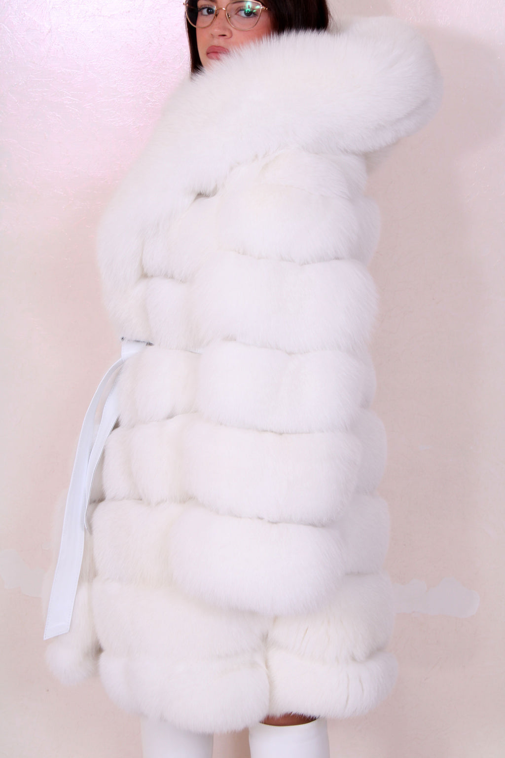 Shadow fox fur jacket