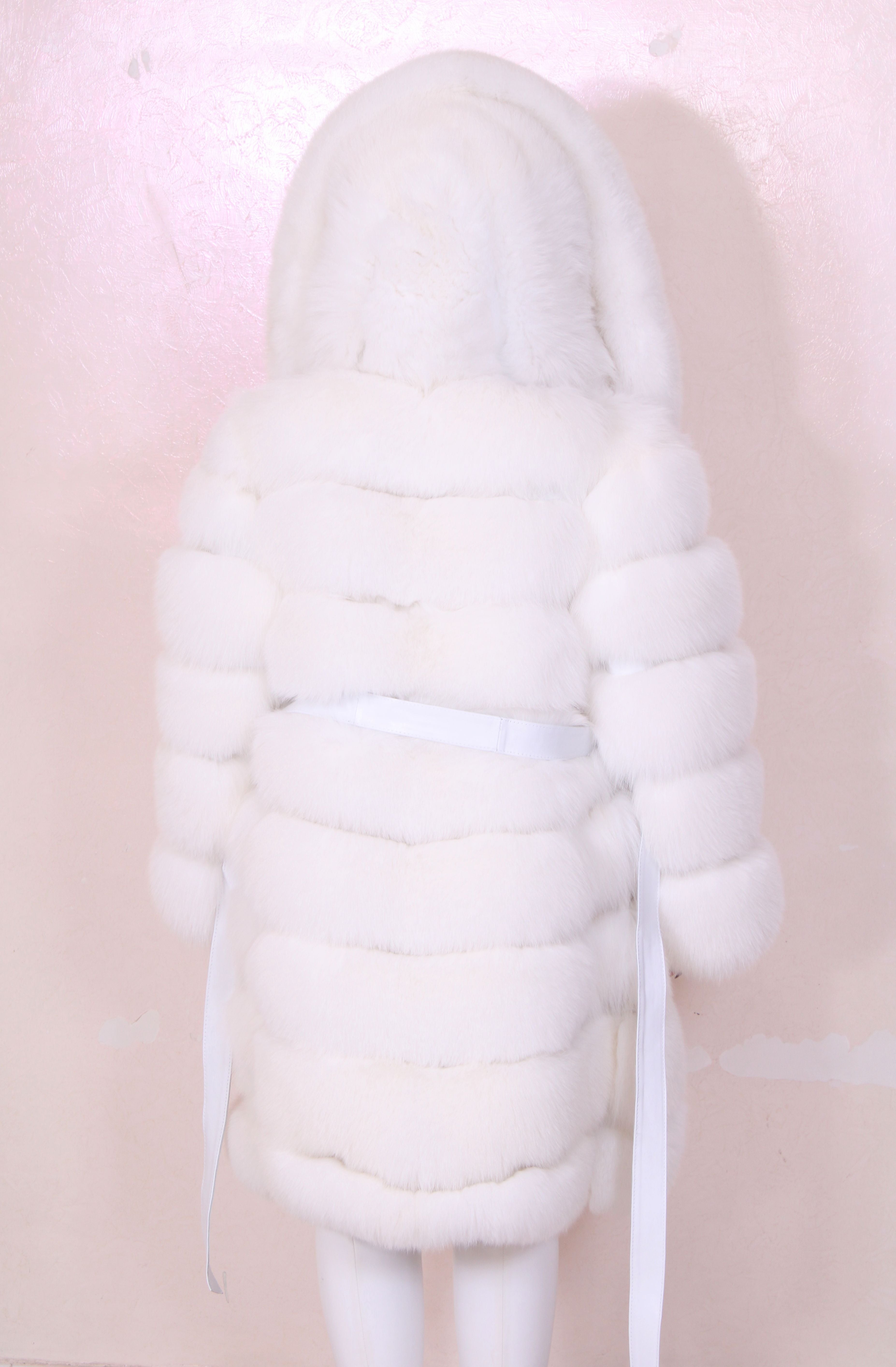 Shadow fox fur jacket
