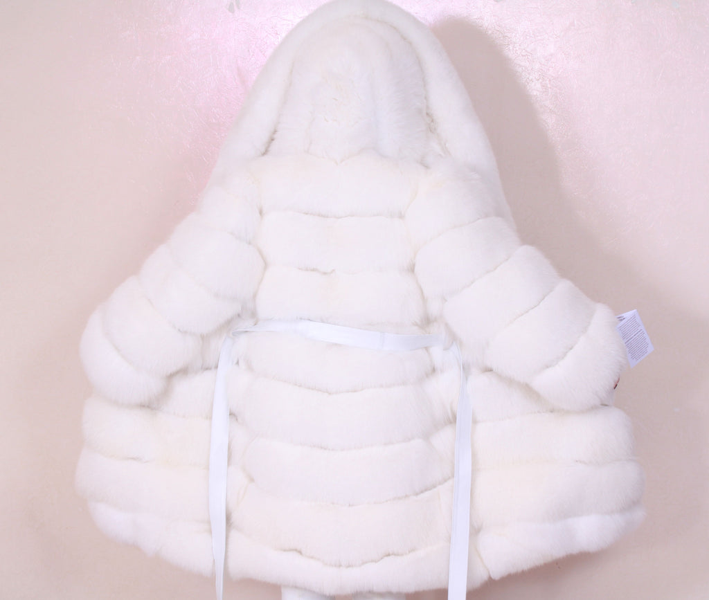 Shadow fox fur jacket