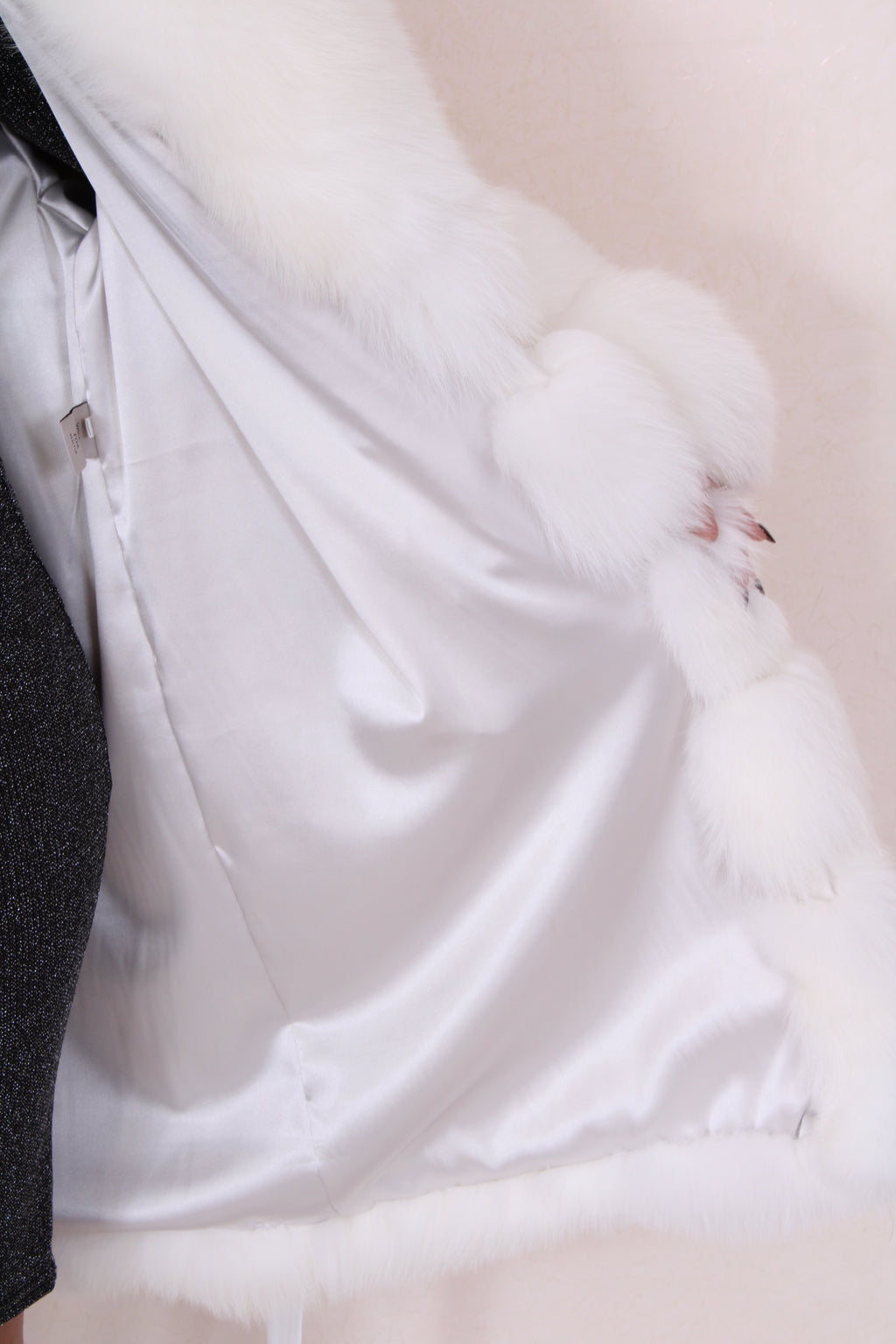 Shadow fox fur jacket