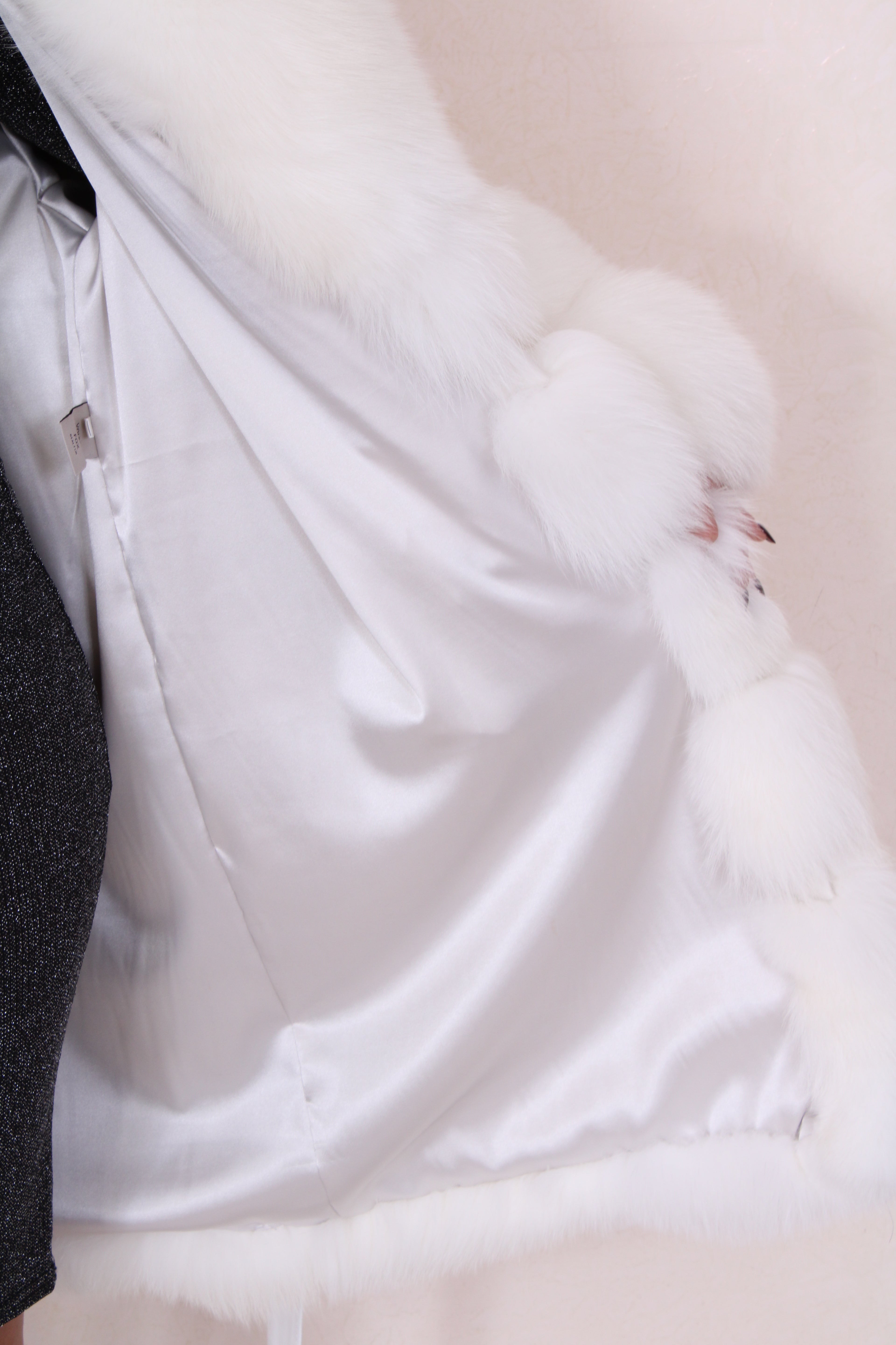Shadow fox fur jacket