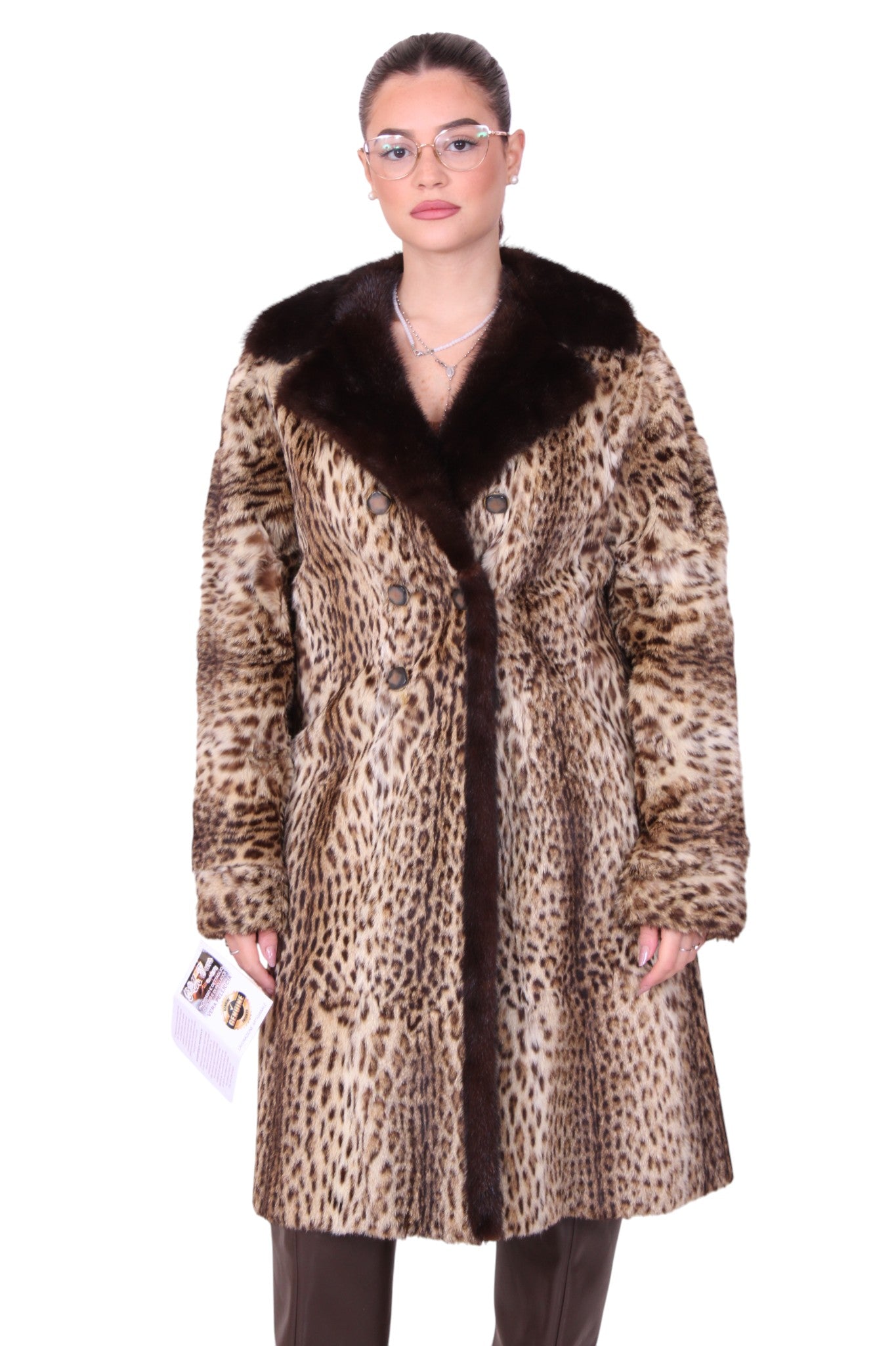 Giacca pelliccia ocelot vintage