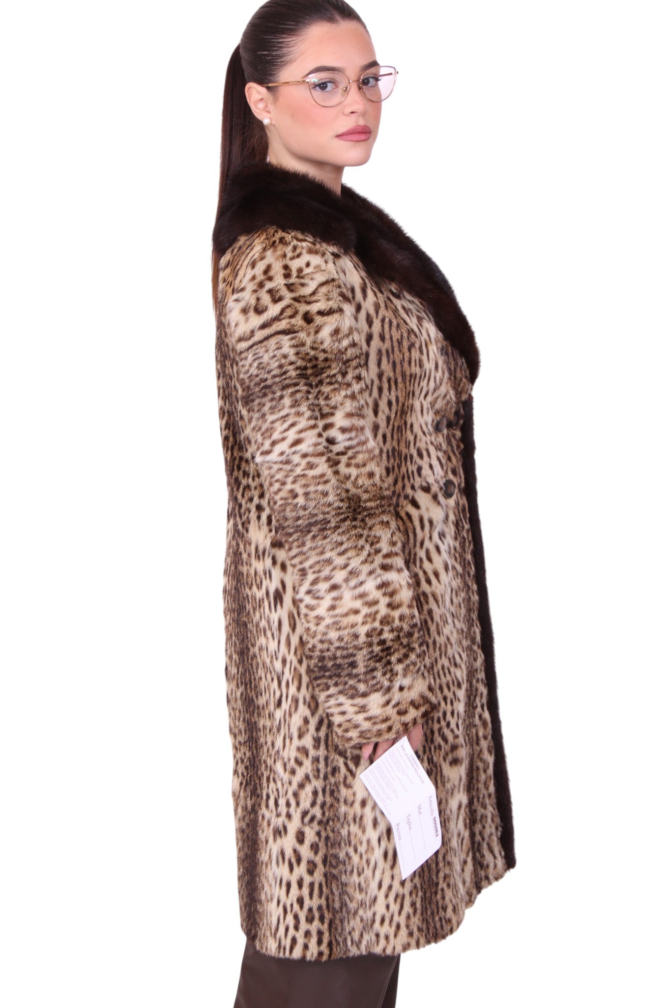Giacca pelliccia ocelot vintage
