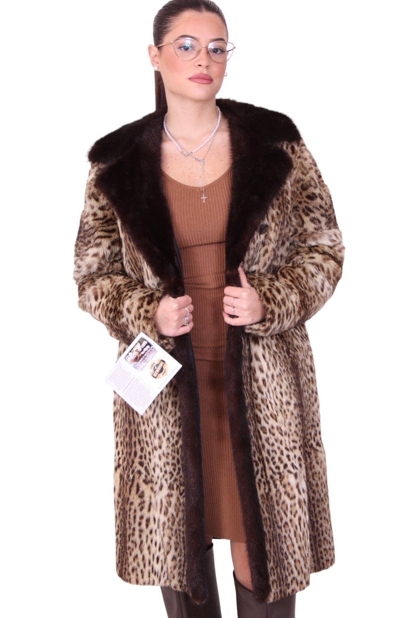 Giacca pelliccia ocelot vintage