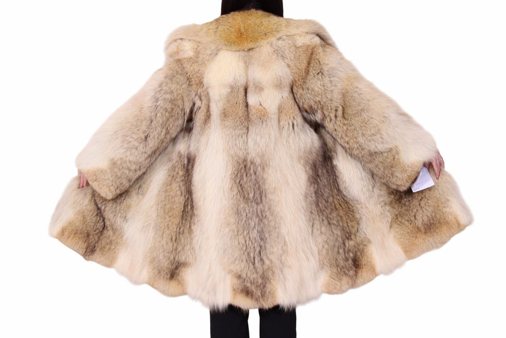 Giacca pelliccia di coyote vintage