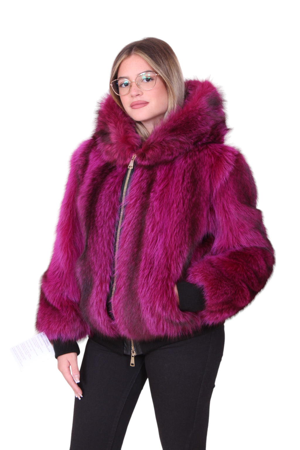 Marmot fur bomber jacket