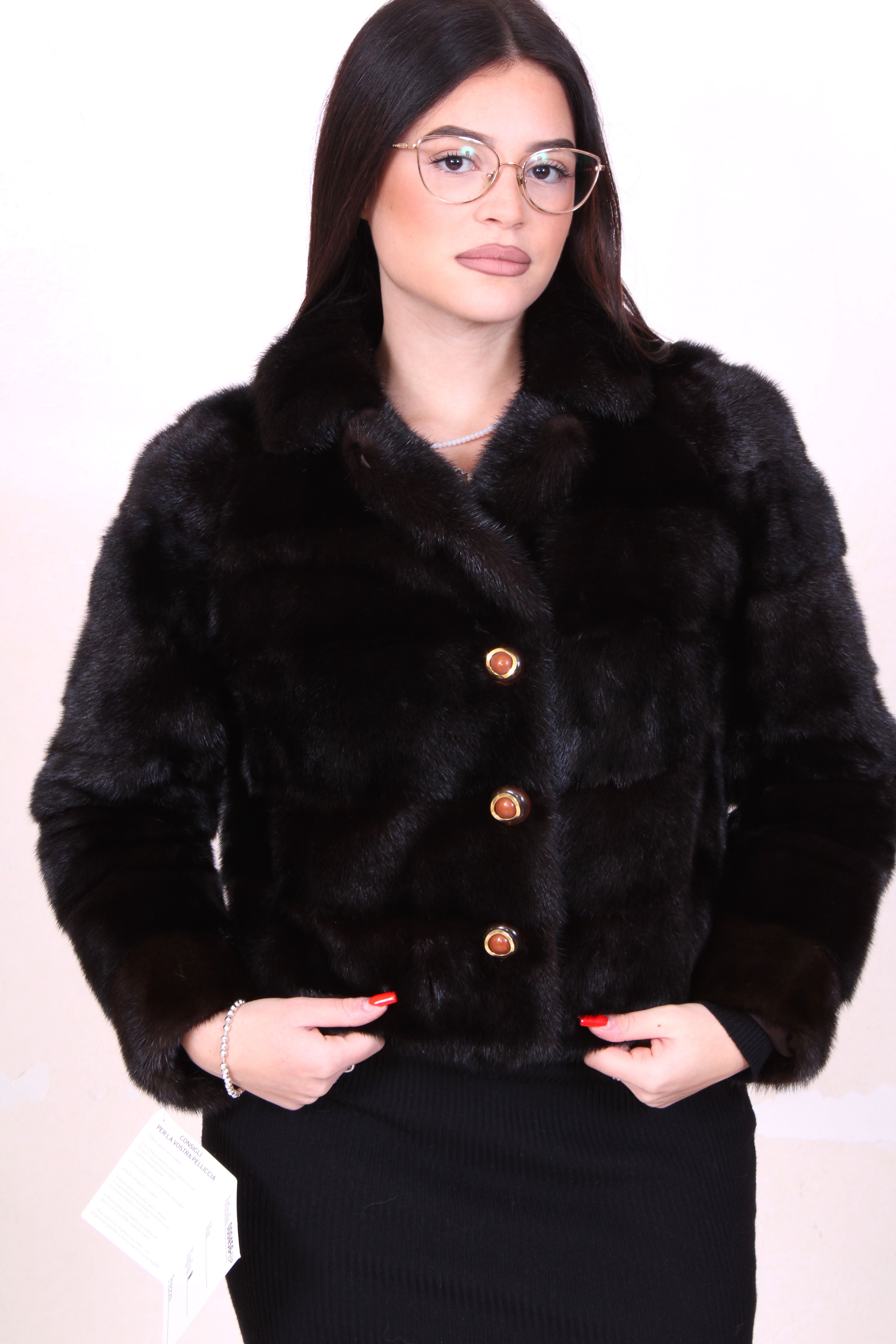 mink bolero jacket