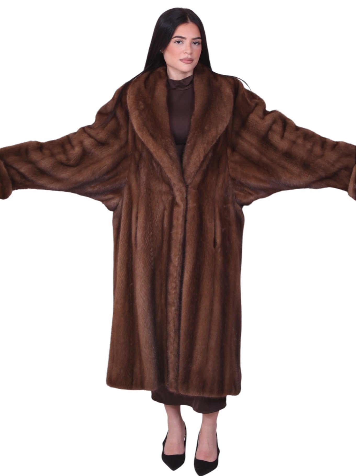 Mink fur coat